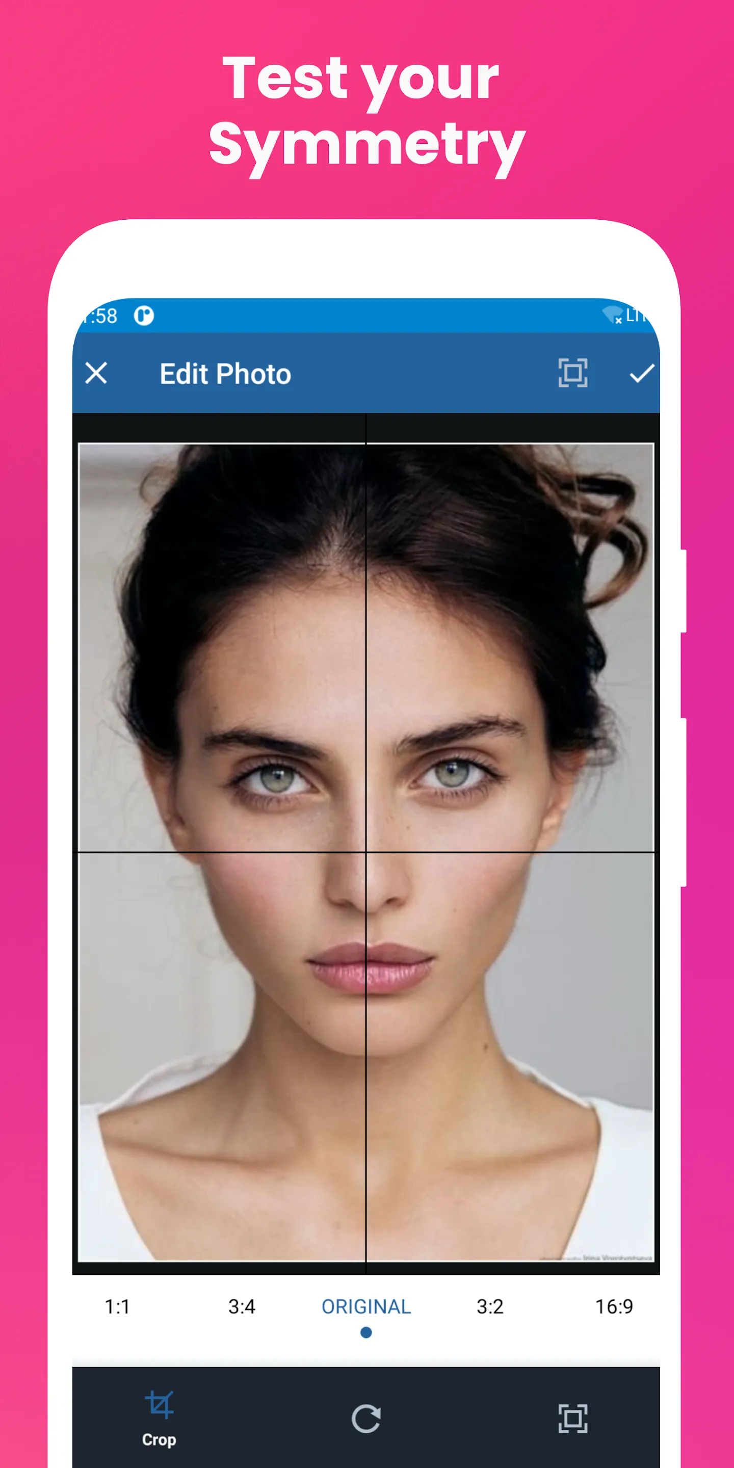 Face Symmetry:nobody's perfect | Indus Appstore | Screenshot