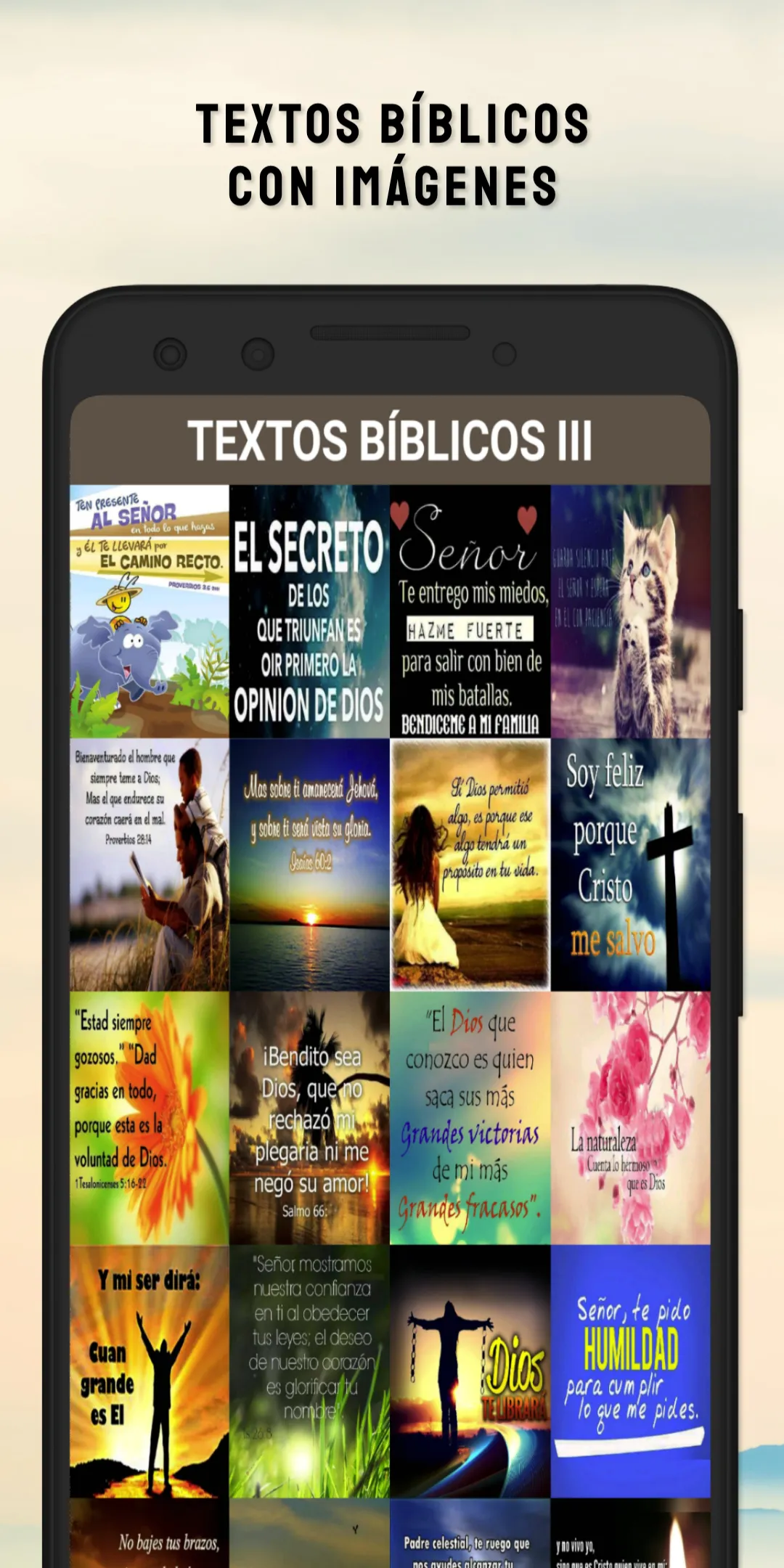 Textos bíblicos con imágenes | Indus Appstore | Screenshot