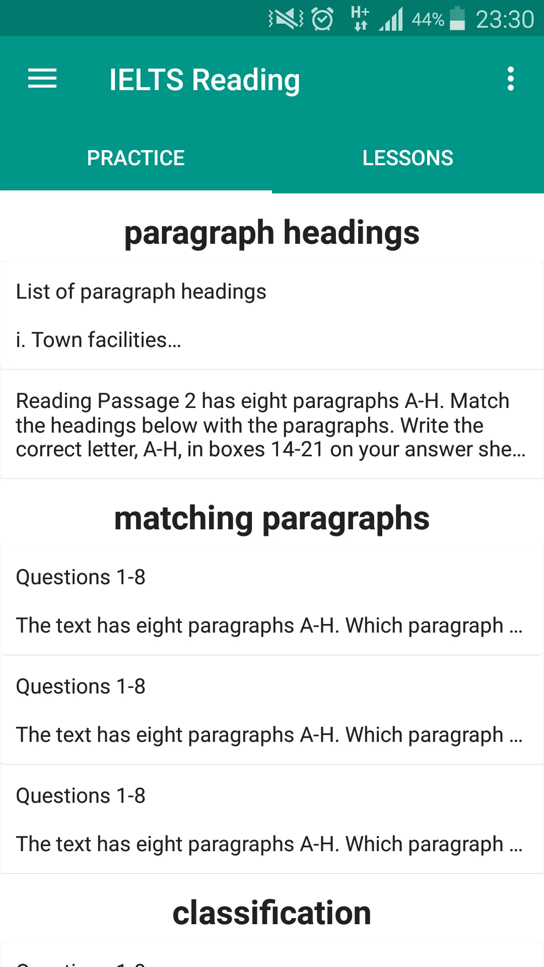 IELTS Reading | Indus Appstore | Screenshot