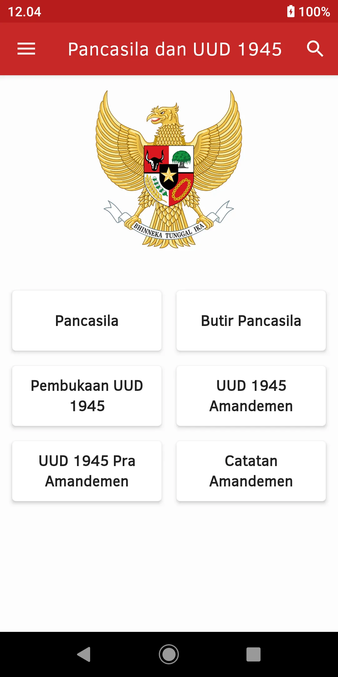 Pancasila & UUD 1945 Amandemen | Indus Appstore | Screenshot