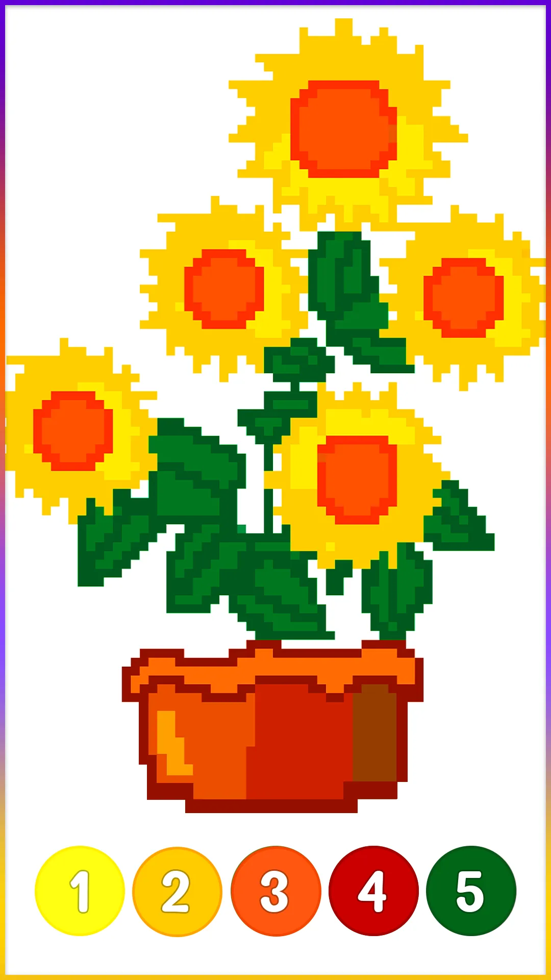 Flowers Pixel Art Coloring | Indus Appstore | Screenshot