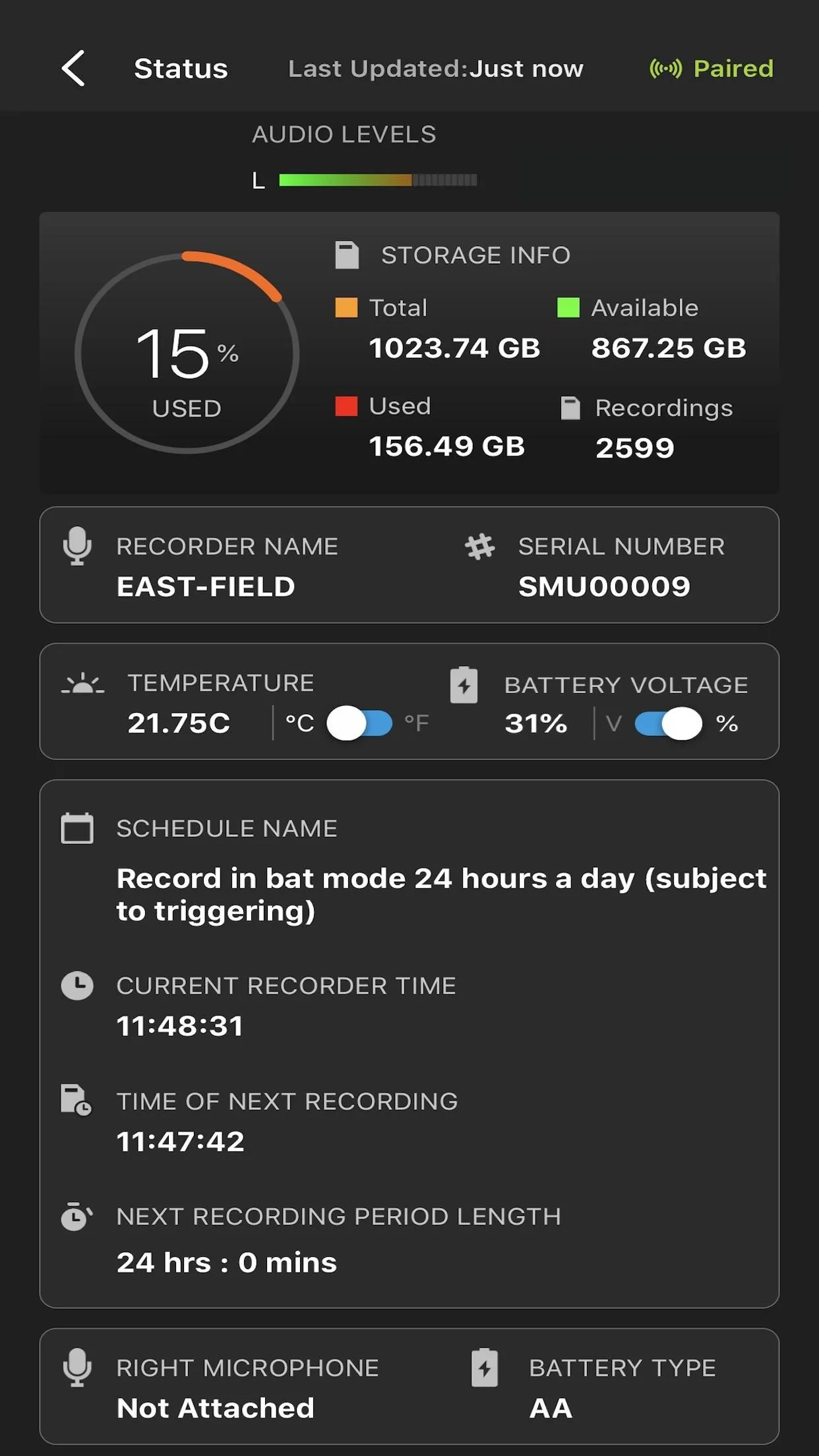 Song Meter Configurator | Indus Appstore | Screenshot