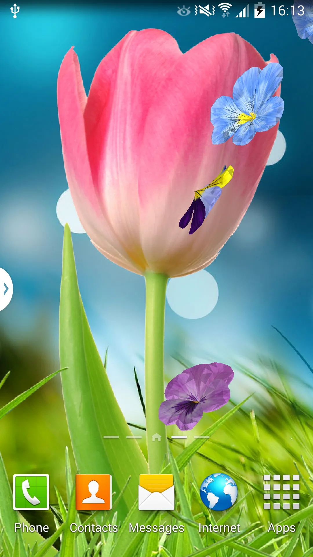 3D Flowers Live Wallpaper Lite | Indus Appstore | Screenshot