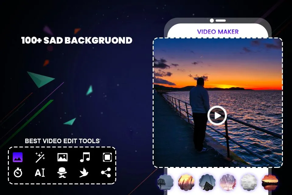 Sad Video Maker with Music | Indus Appstore | Screenshot