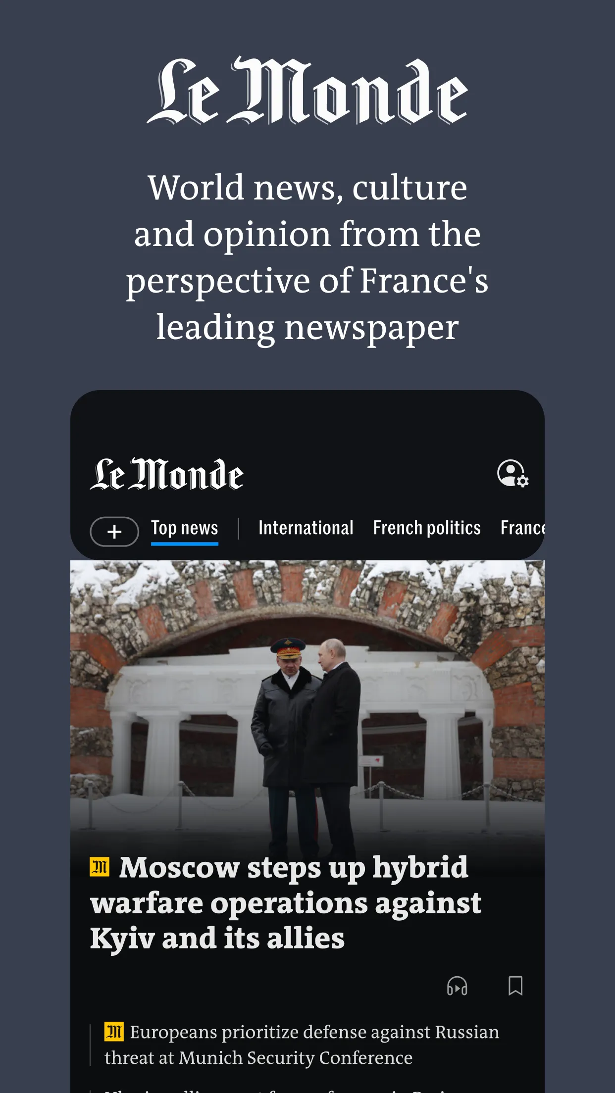 Le Monde, Live News | Indus Appstore | Screenshot