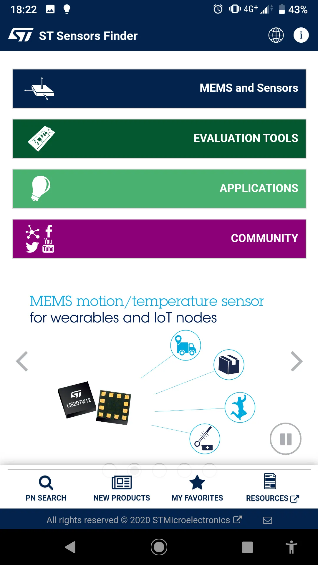 ST Sensors Finder | Indus Appstore | Screenshot