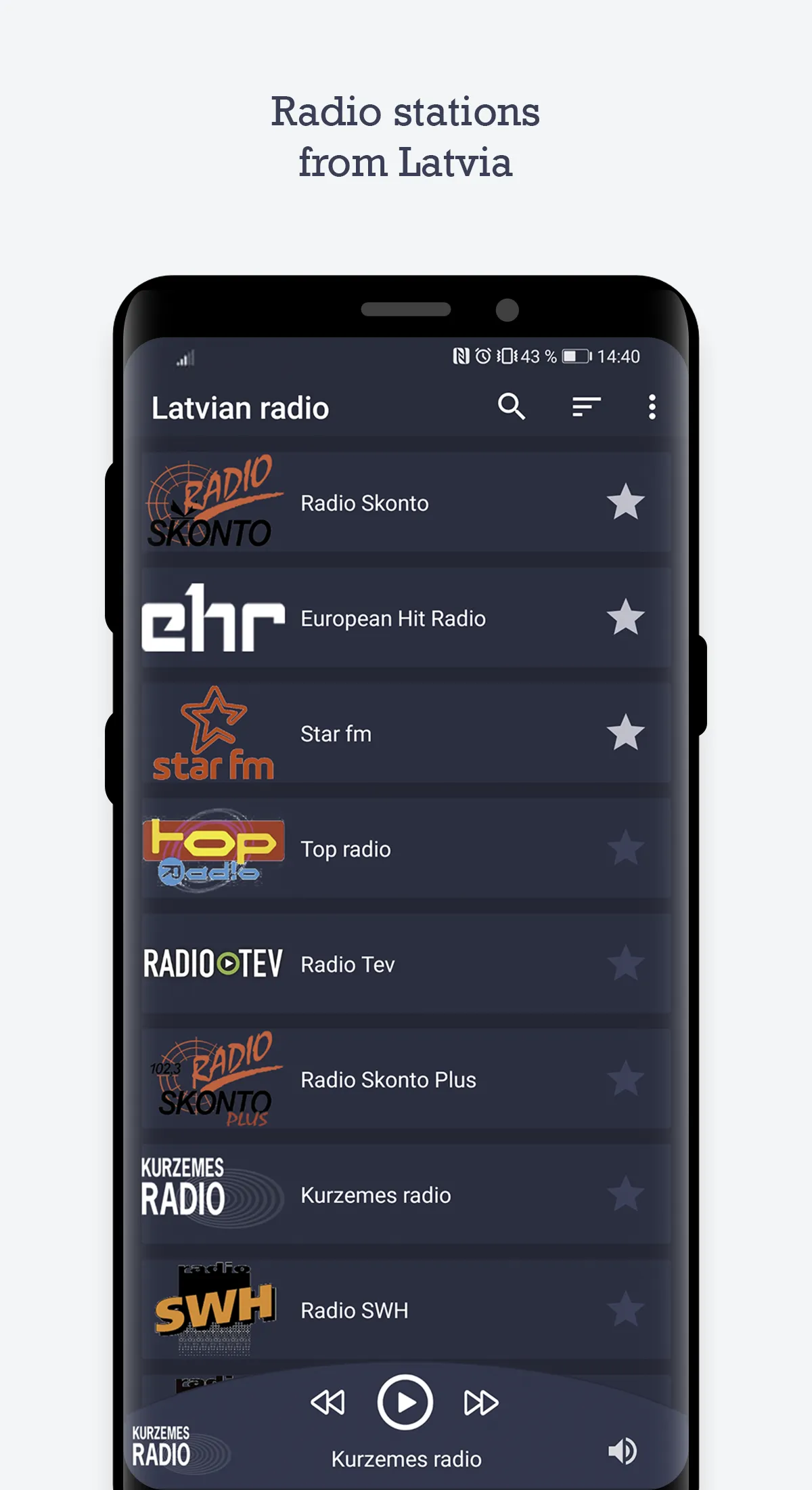 Online Latvian Radio | Indus Appstore | Screenshot