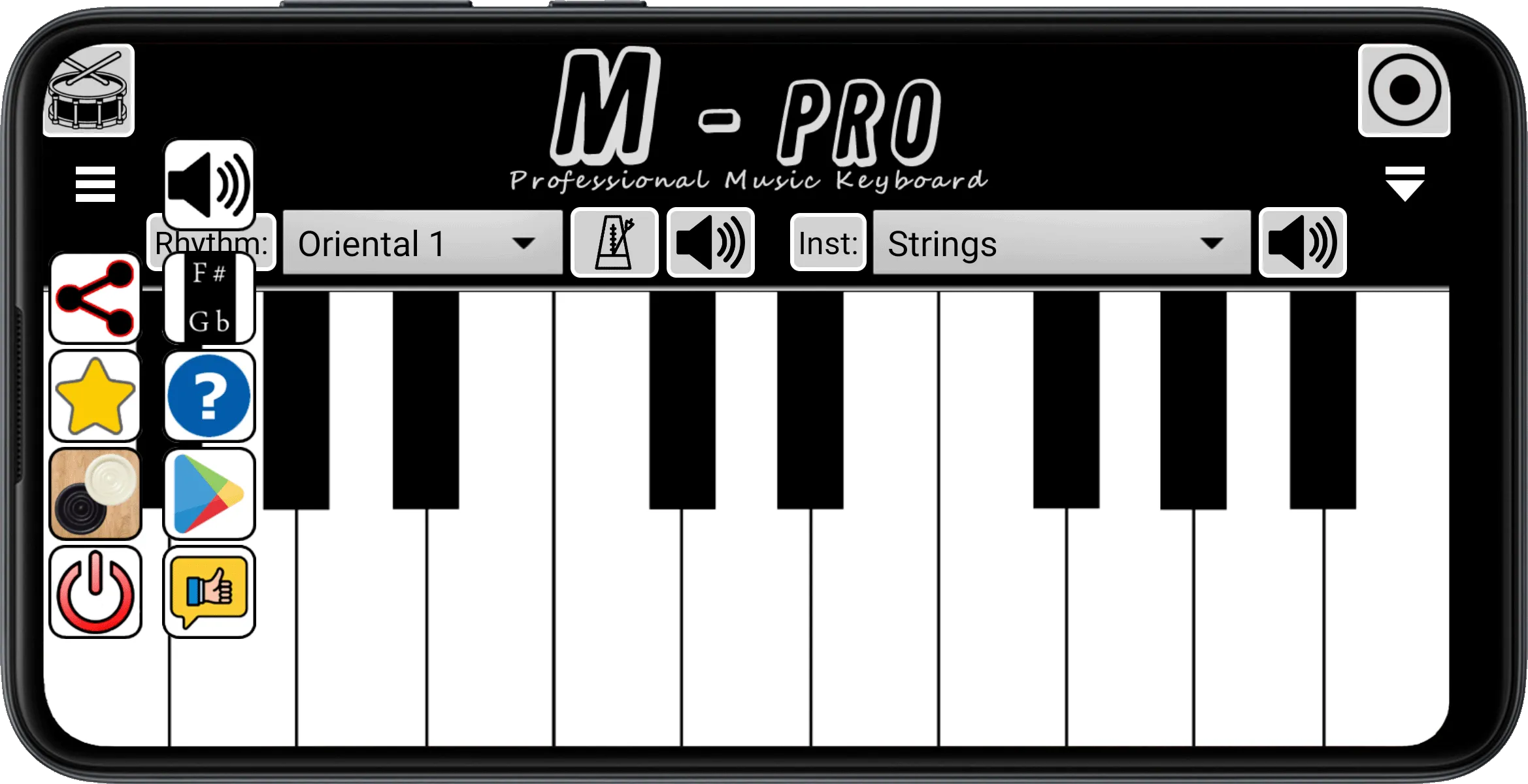 Music Keyboard M-pro | Indus Appstore | Screenshot