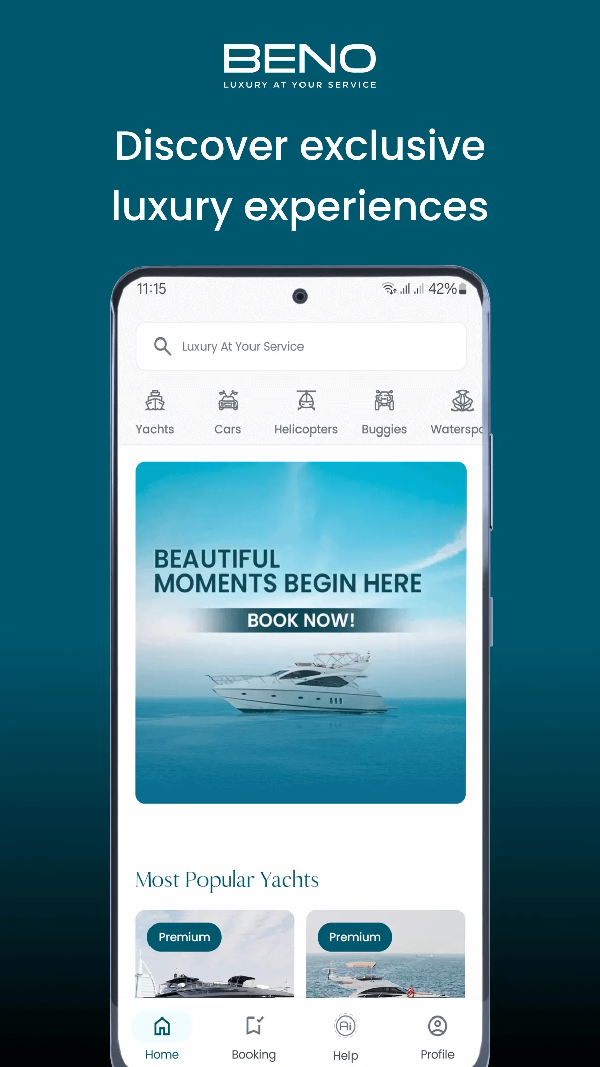 BENO - Luxury At Your Service | Indus Appstore | Screenshot