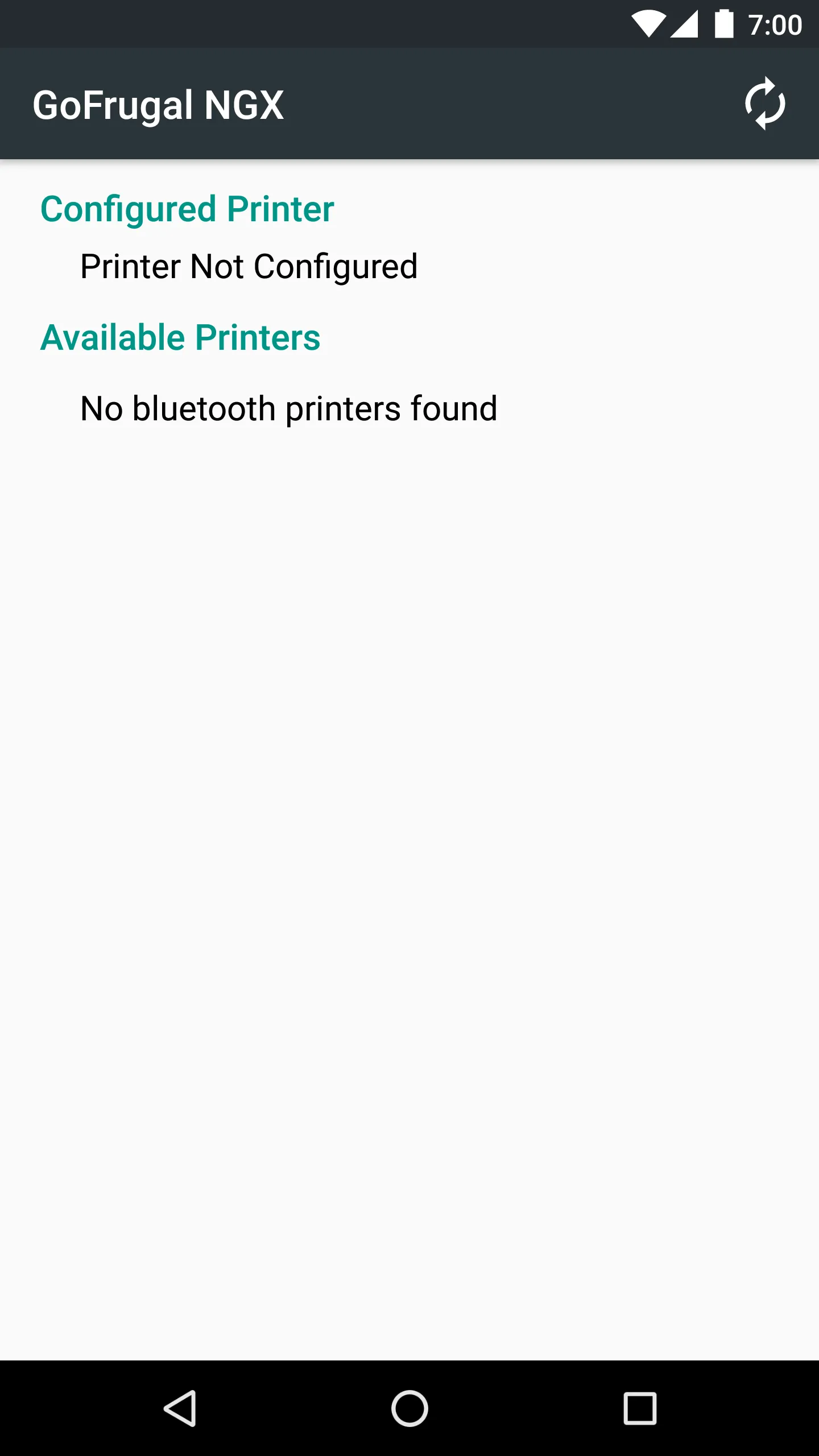 GoFrugal NGX Printer | Indus Appstore | Screenshot