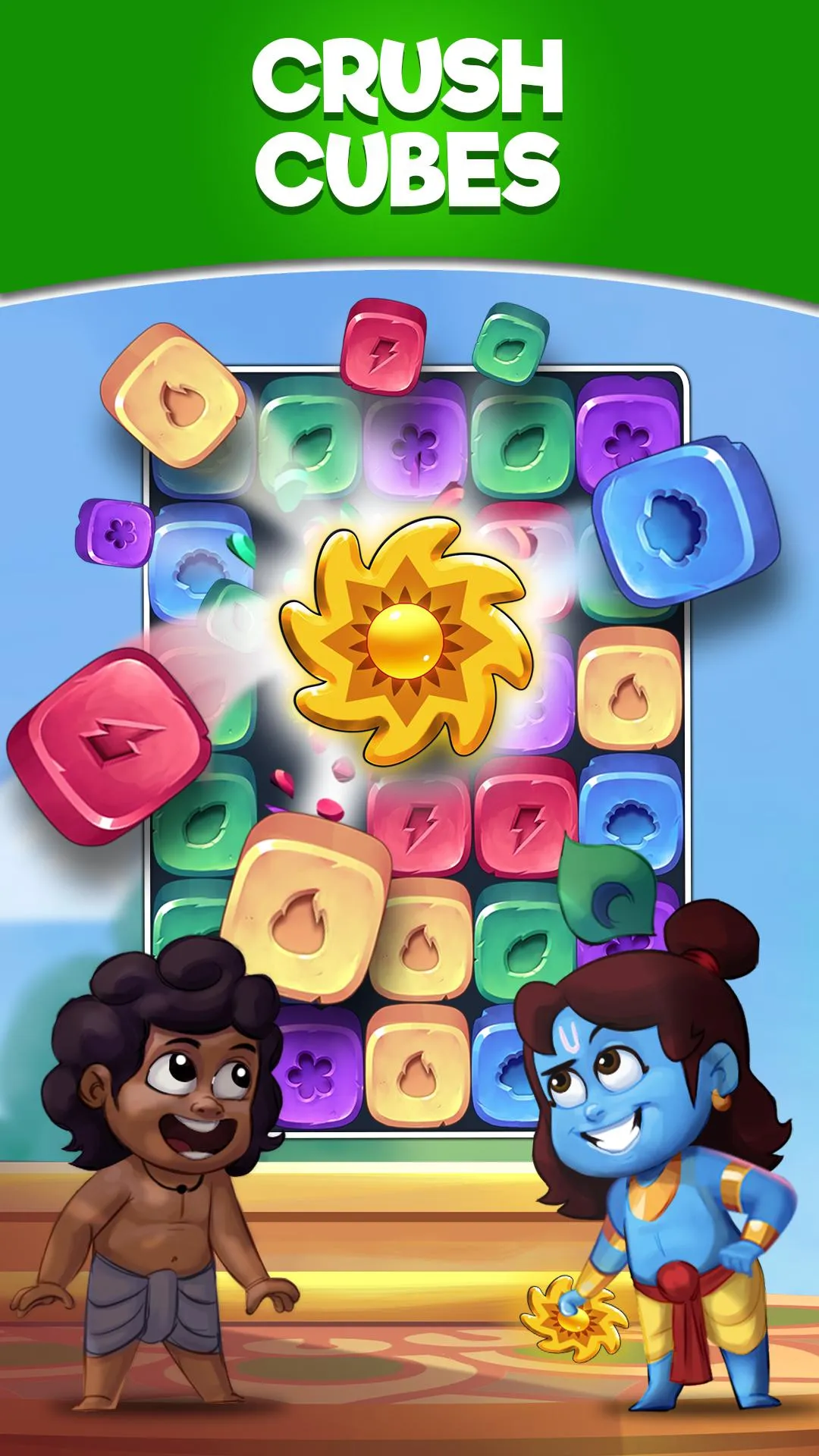 Krishna Crush: Tile Blast | Indus Appstore | Screenshot