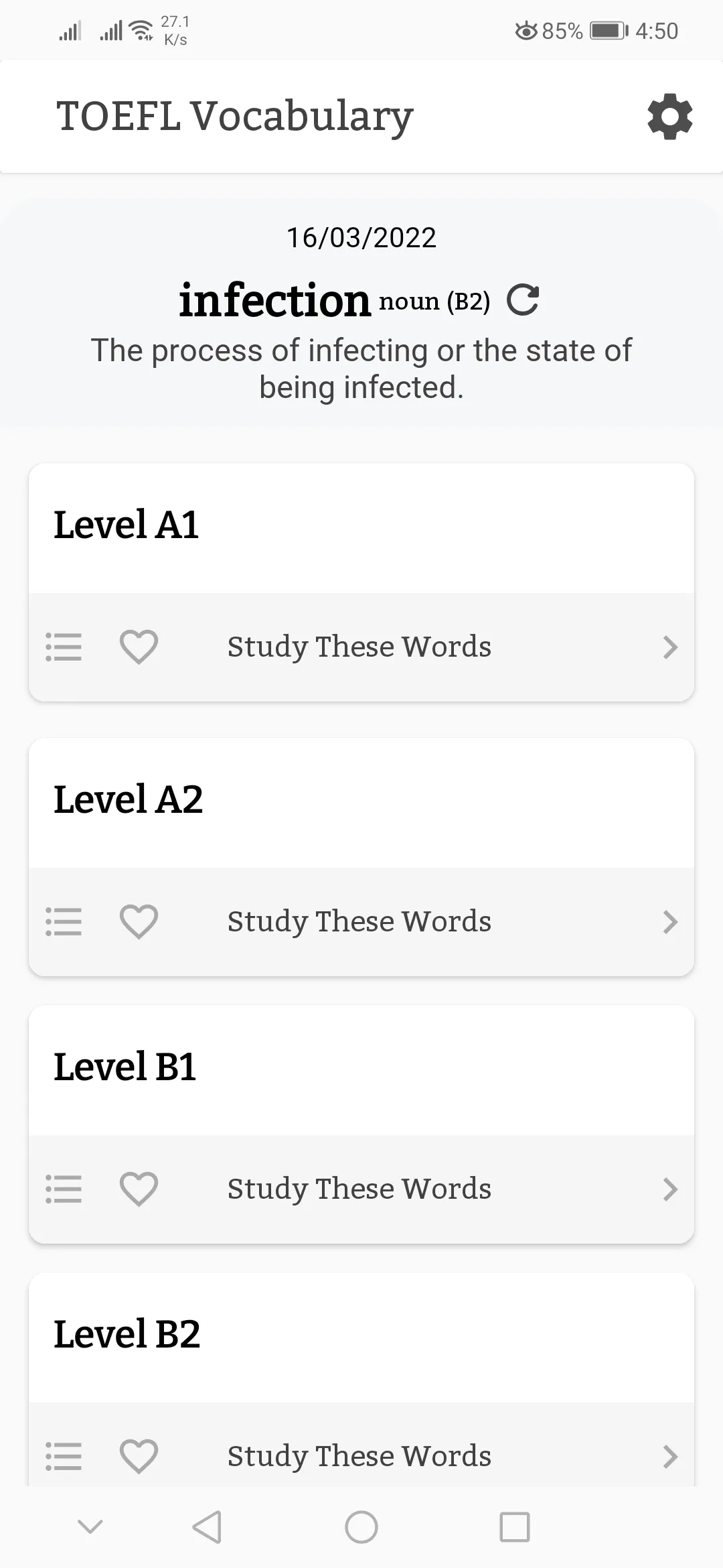 TOEFL Vocabulary Learn & Test | Indus Appstore | Screenshot