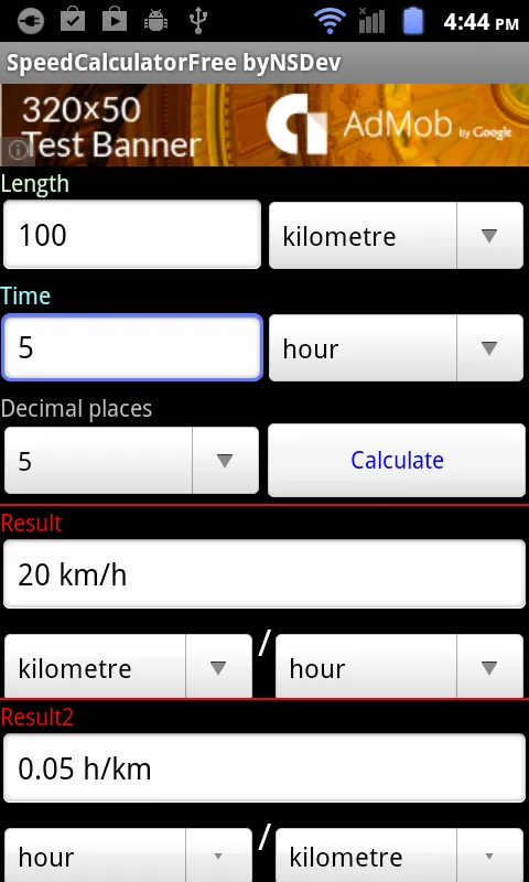 SpeedCalculator byNSDev | Indus Appstore | Screenshot