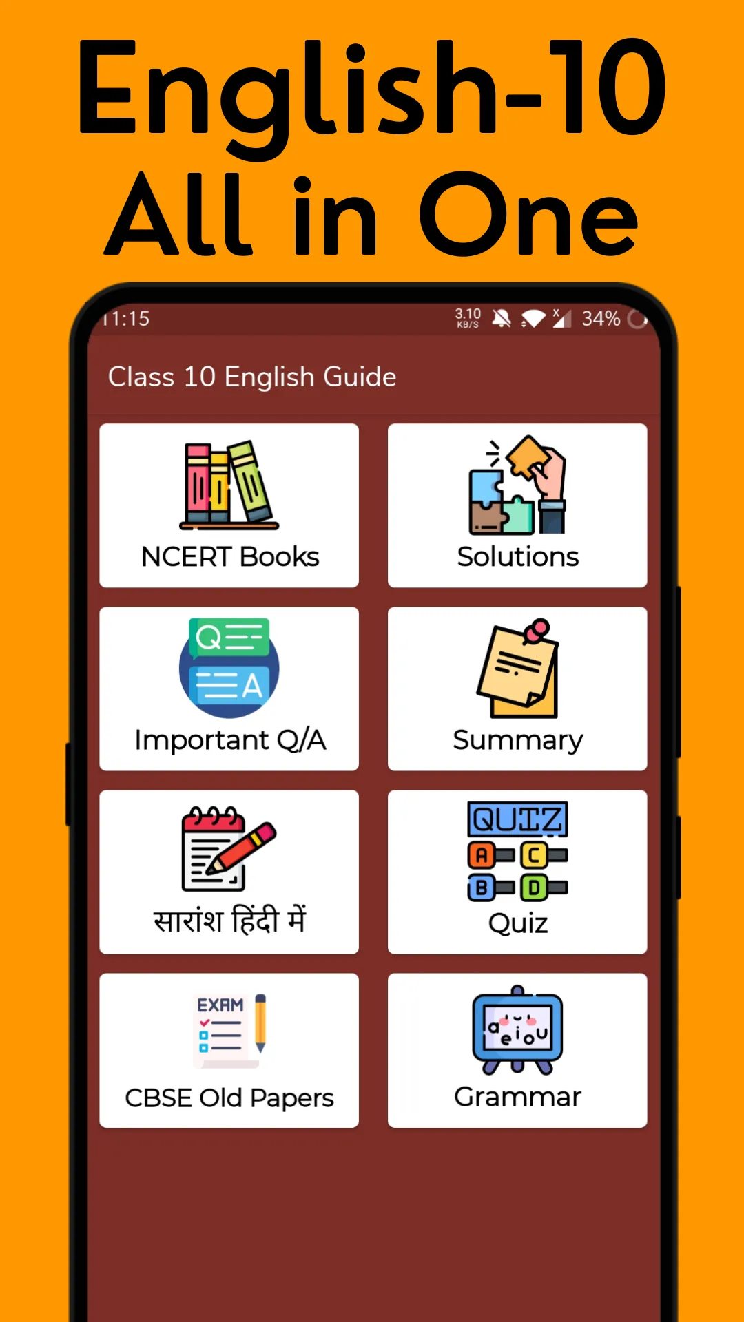 Class 10 English Solutions ++ | Indus Appstore | Screenshot