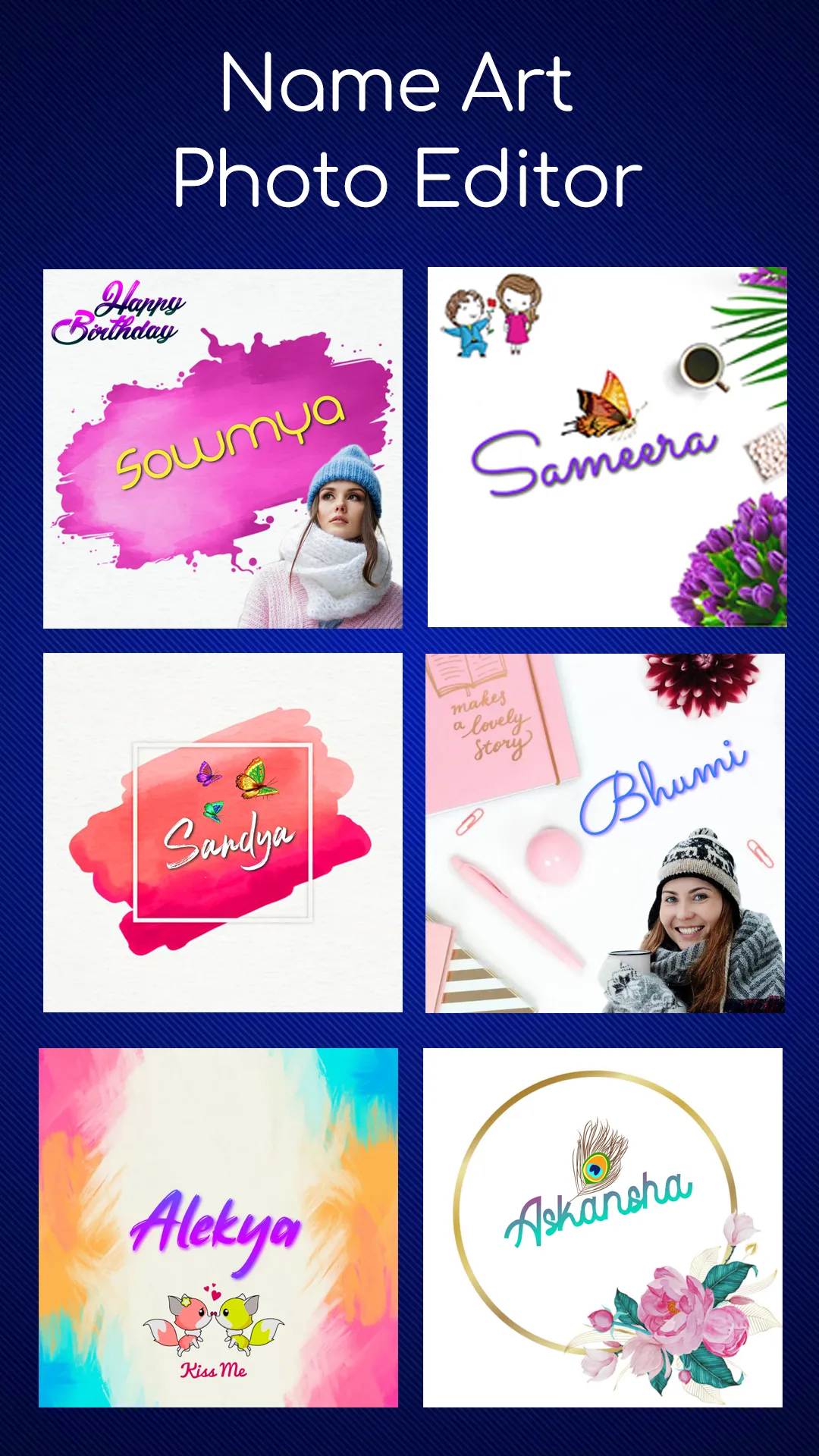 Name Art Photo Editing App | Indus Appstore | Screenshot