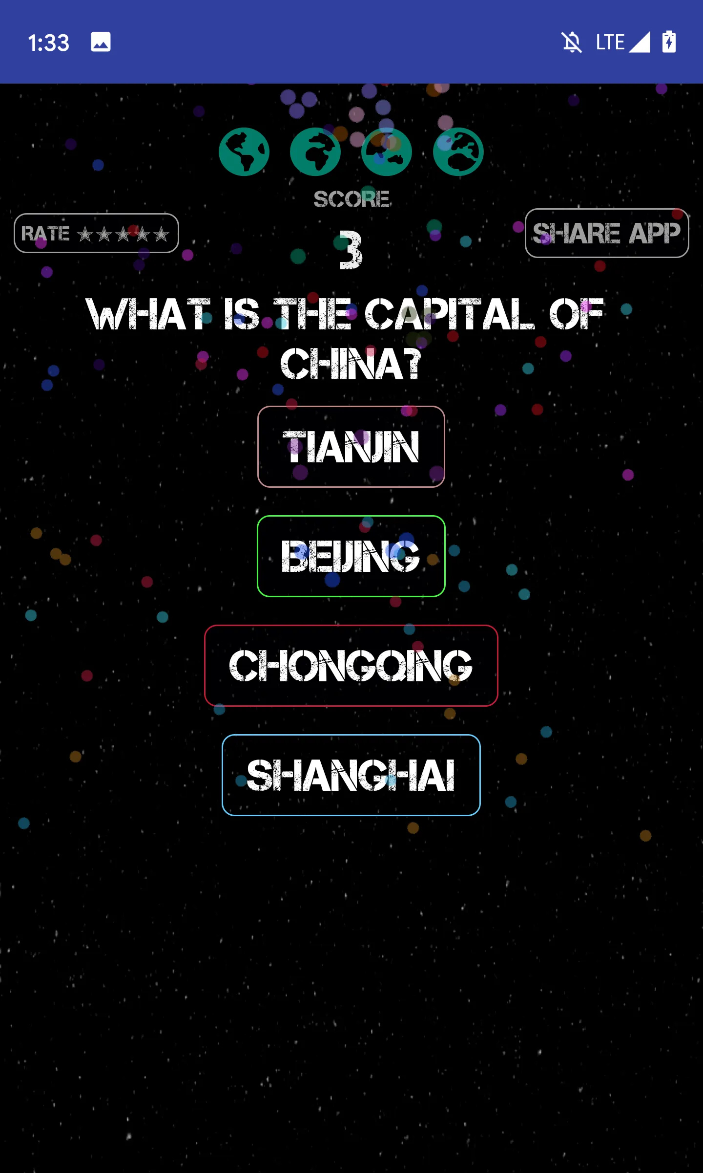 World Capitals Fun Quiz Game | Indus Appstore | Screenshot