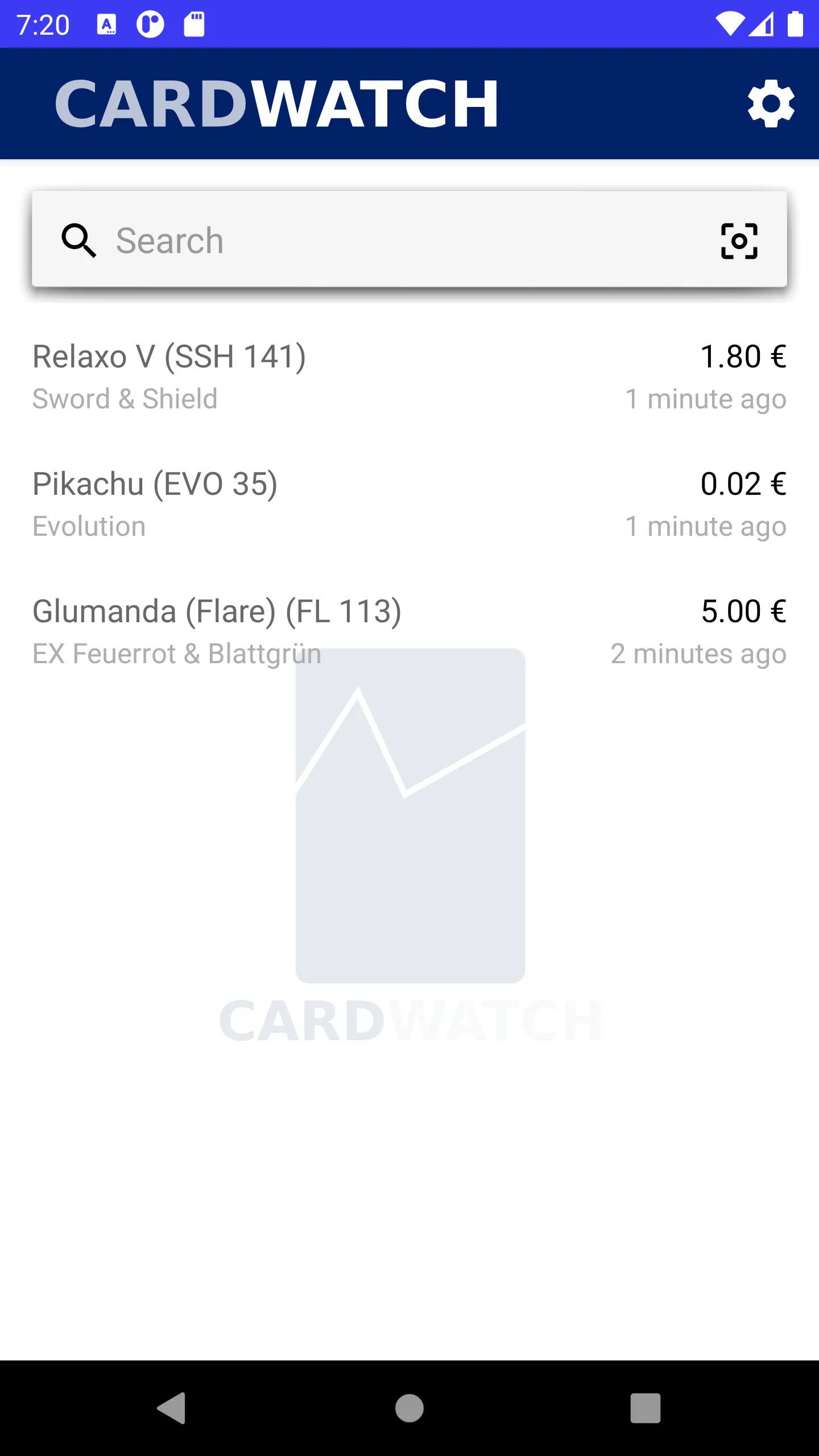 CardWatch MTG, PKM, YGO Prices | Indus Appstore | Screenshot