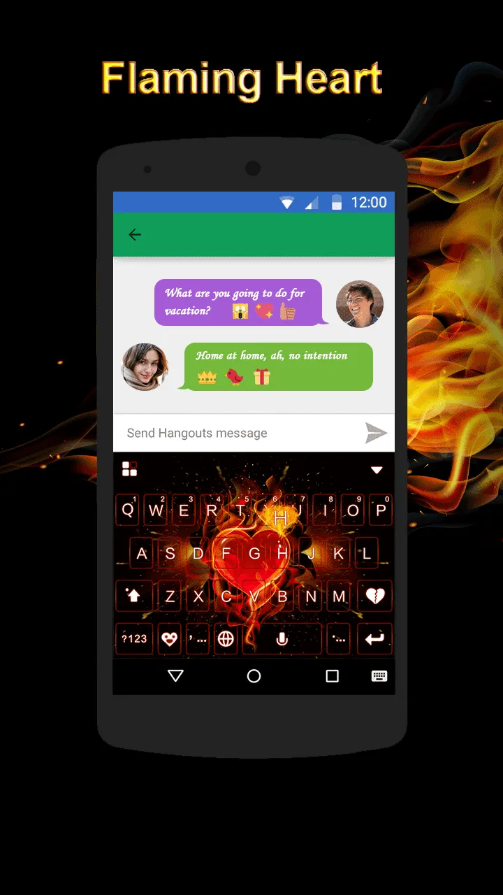 Flaming Heart Theme | Indus Appstore | Screenshot