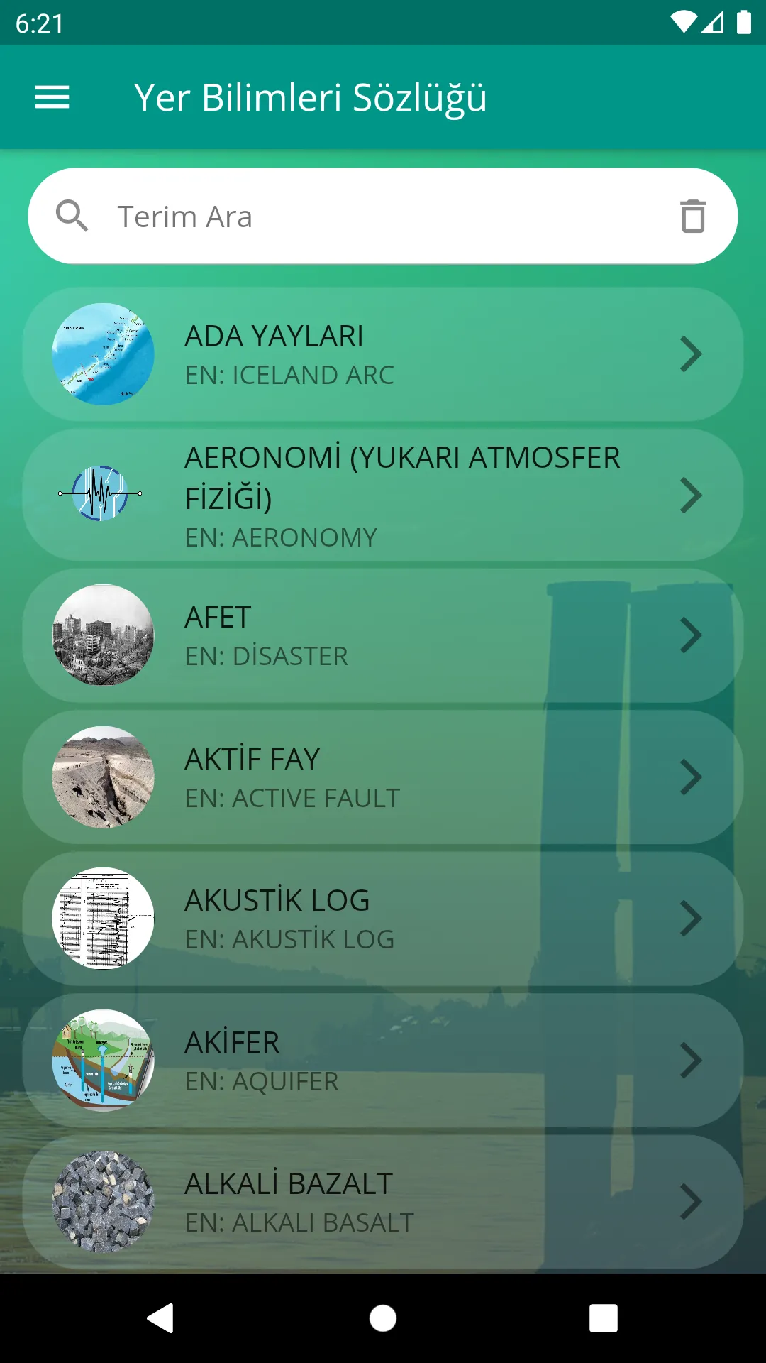 AVSENG Yer Bilimleri Sözlüğü | Indus Appstore | Screenshot