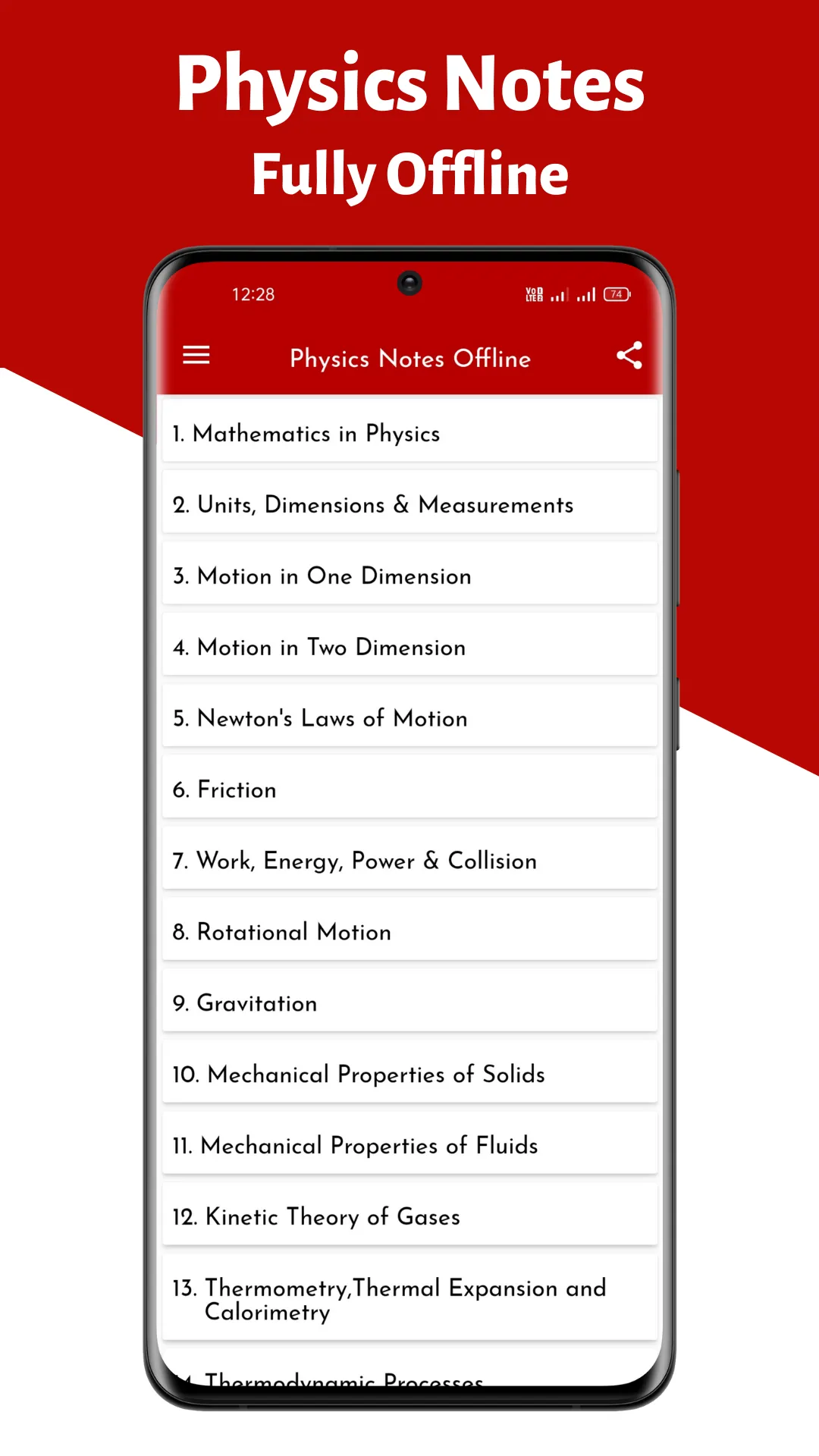 Physics Notes for JEE and NEET | Indus Appstore | Screenshot