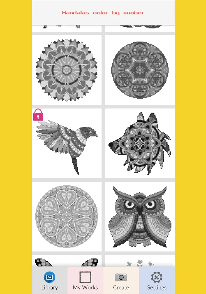 Mandala Color Number Pixel Art | Indus Appstore | Screenshot