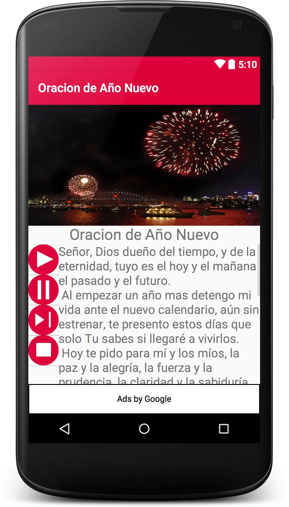 Oración Fin de Año y Año Nuevo | Indus Appstore | Screenshot