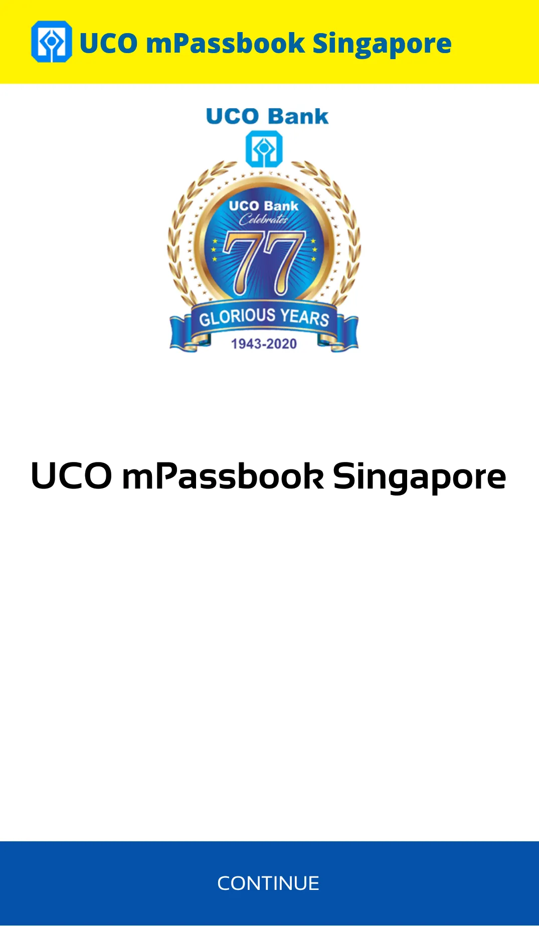 UCO mPassbook Singapore | Indus Appstore | Screenshot