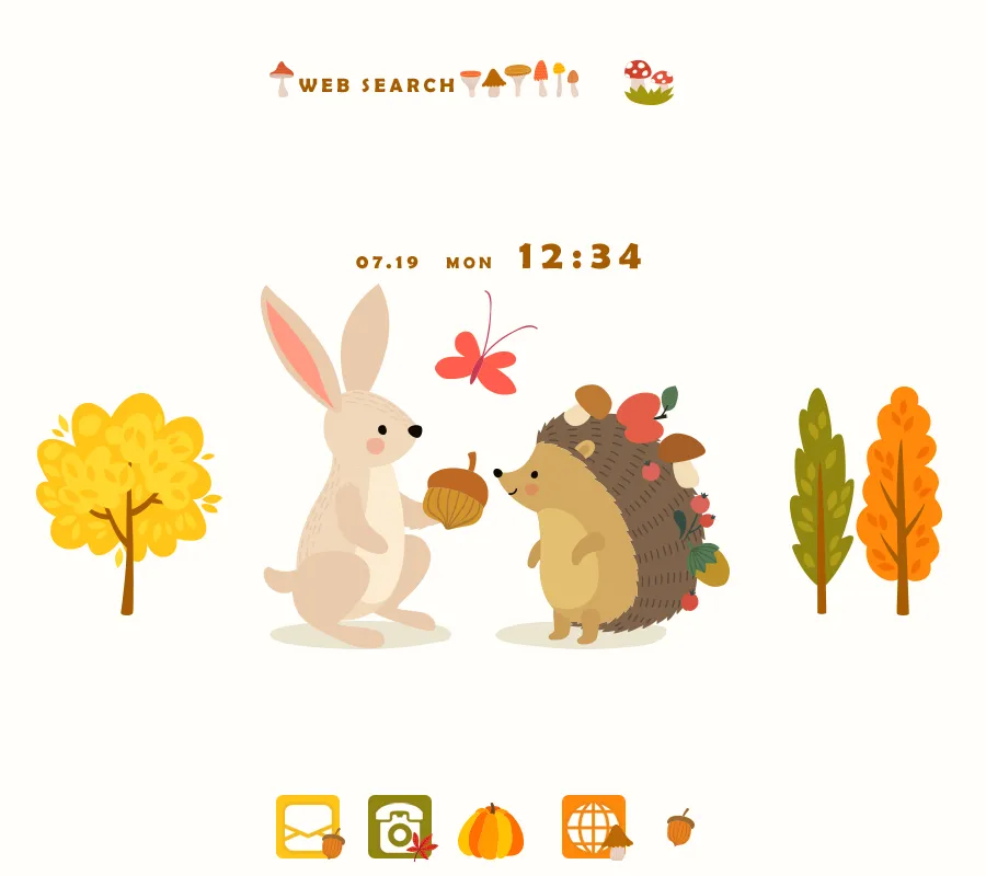 Autumn Forest Animals Theme | Indus Appstore | Screenshot