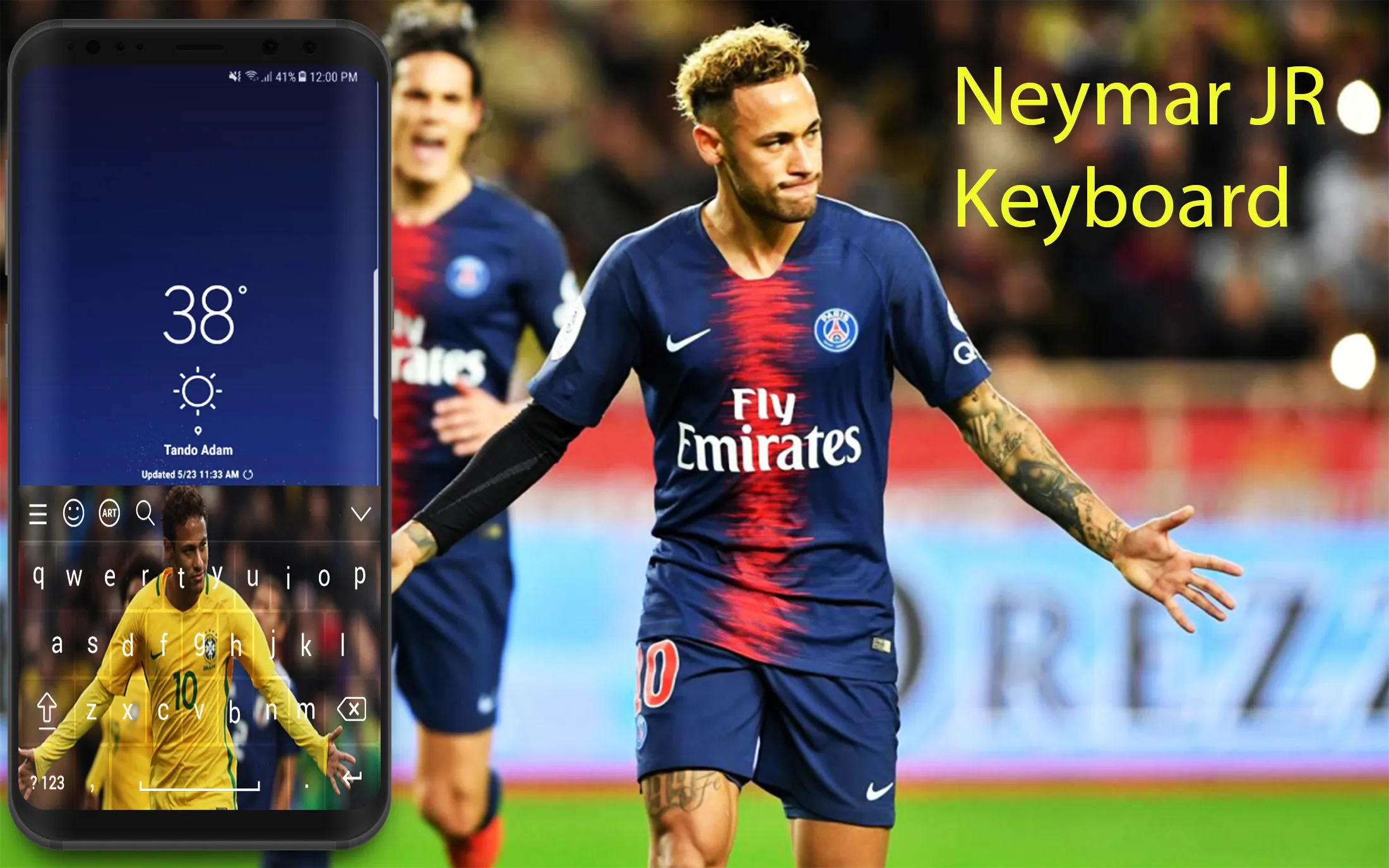 Neymar Jr Keyboard Theme 2023 | Indus Appstore | Screenshot