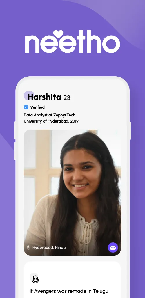 Neetho - Date The Telugu Way | Indus Appstore | Screenshot