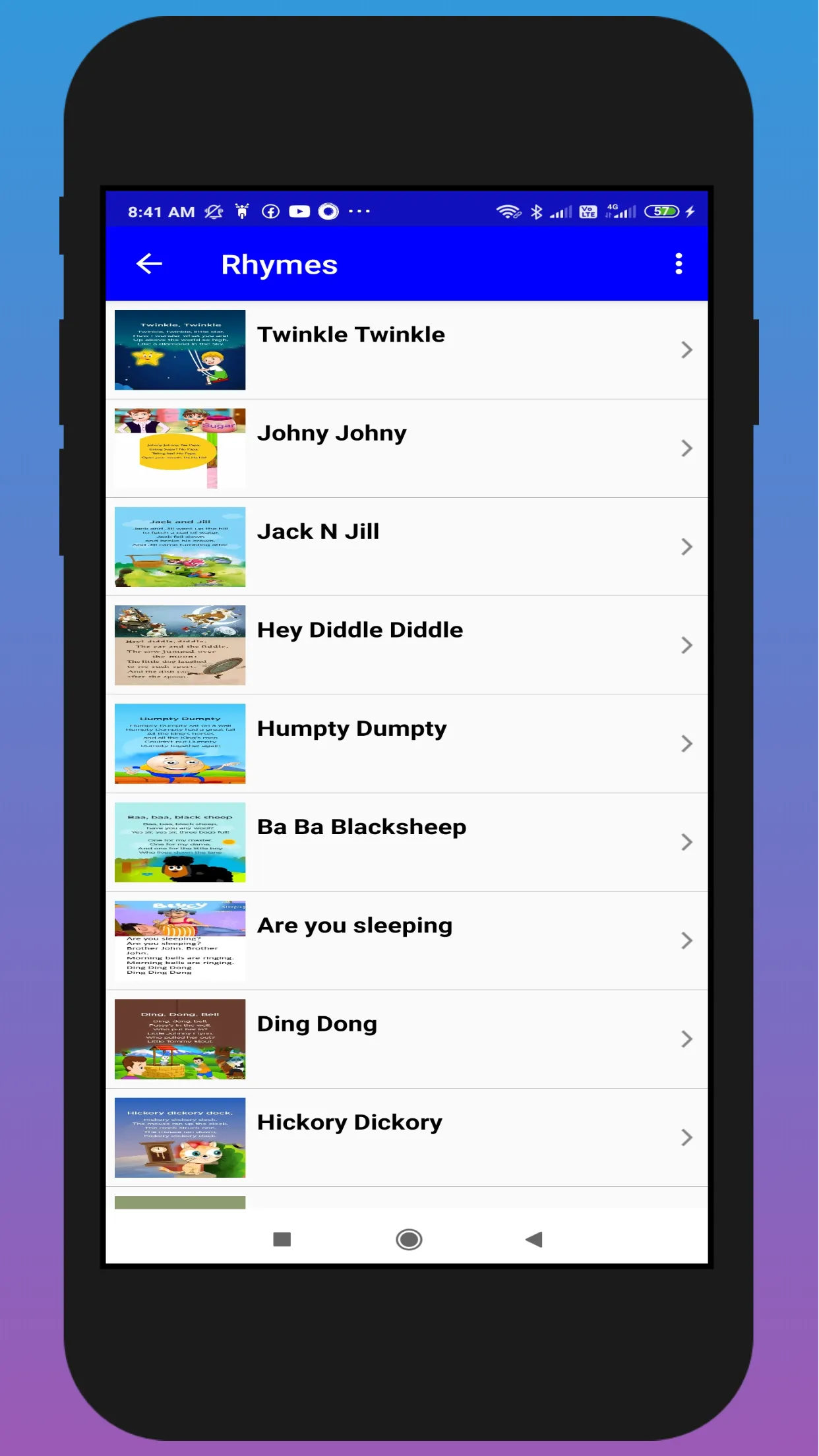 Rhymes in English for Kids | Indus Appstore | Screenshot