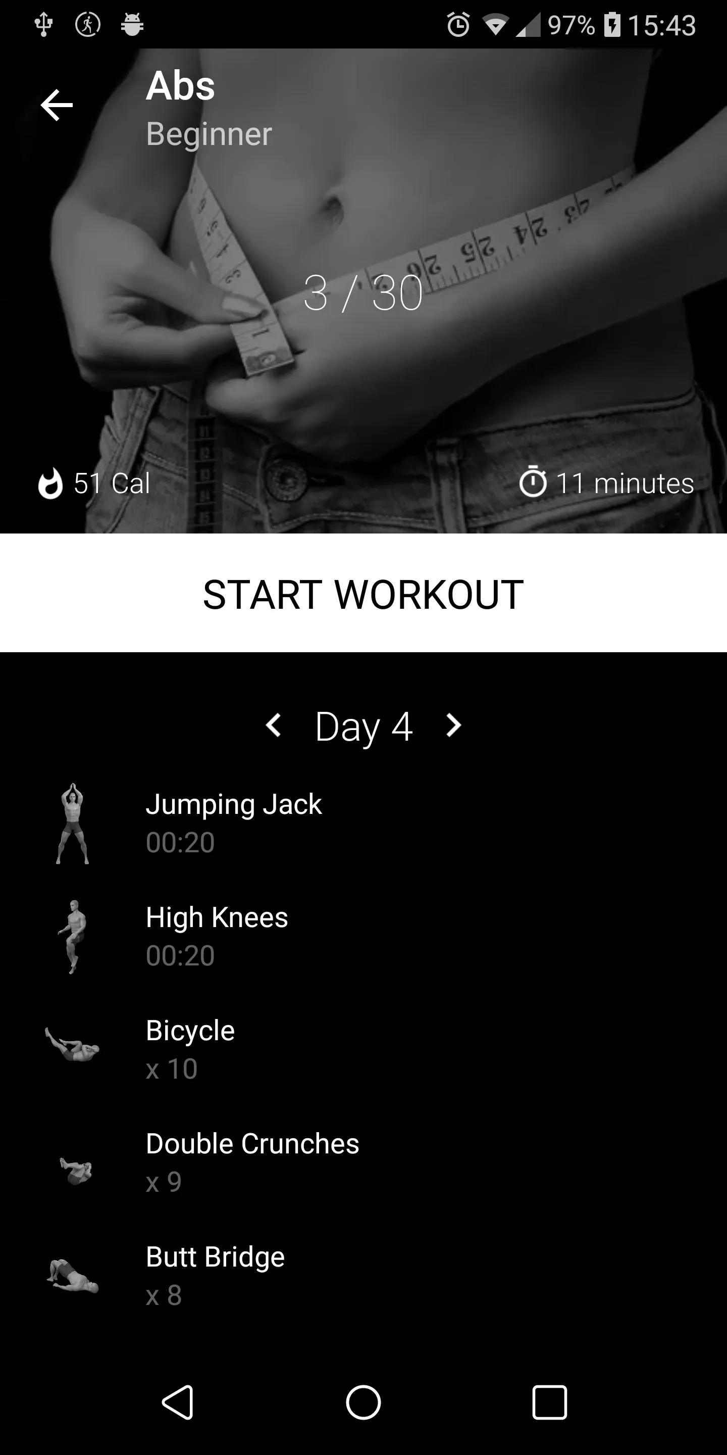 Six Pack in 30 Days | Indus Appstore | Screenshot