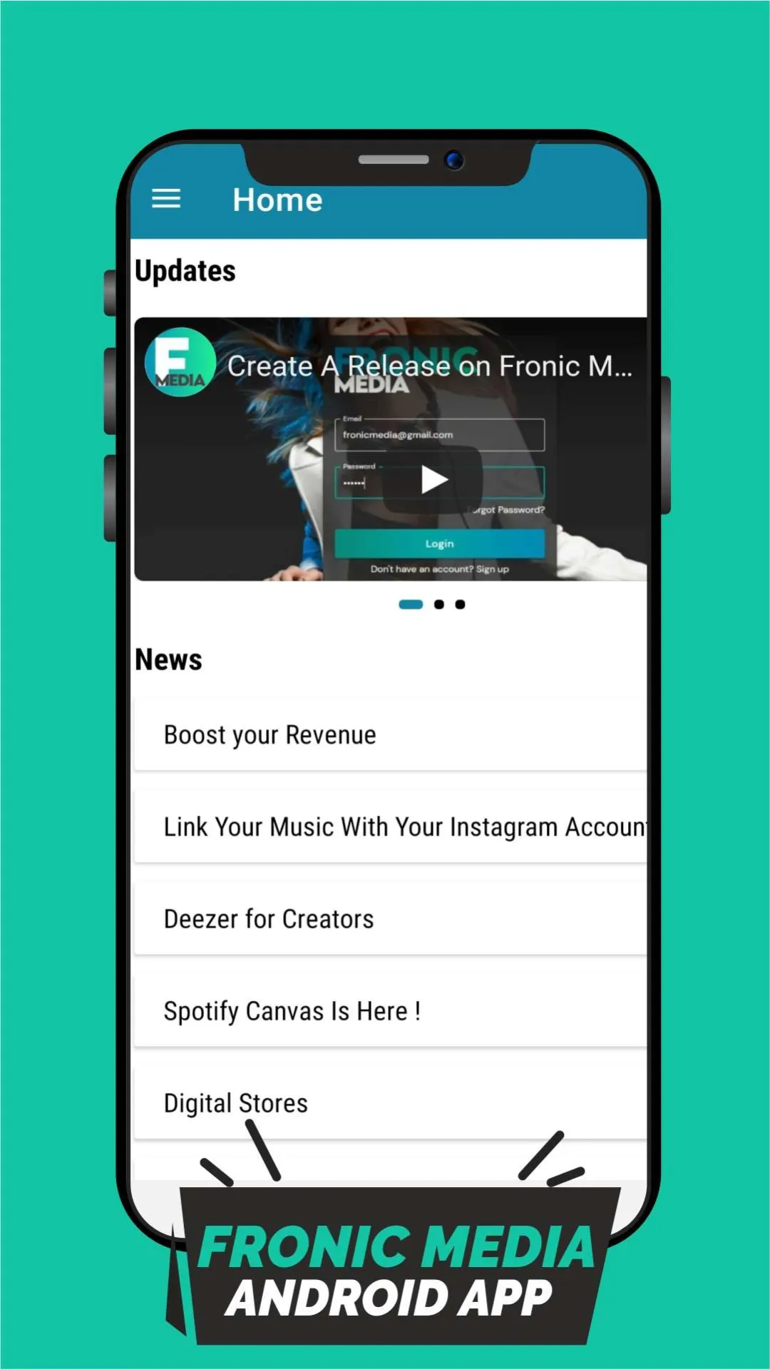 Fronic Media | Indus Appstore | Screenshot