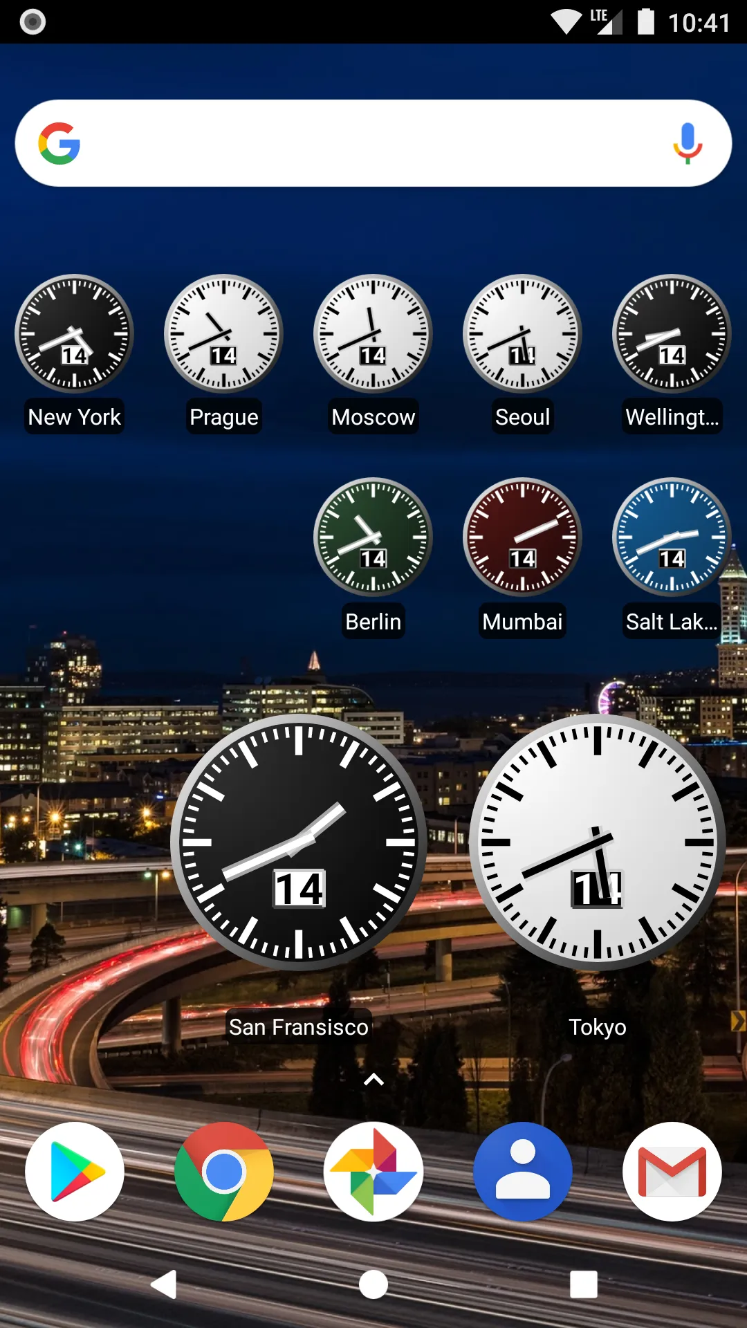 World Clock Widget | Indus Appstore | Screenshot