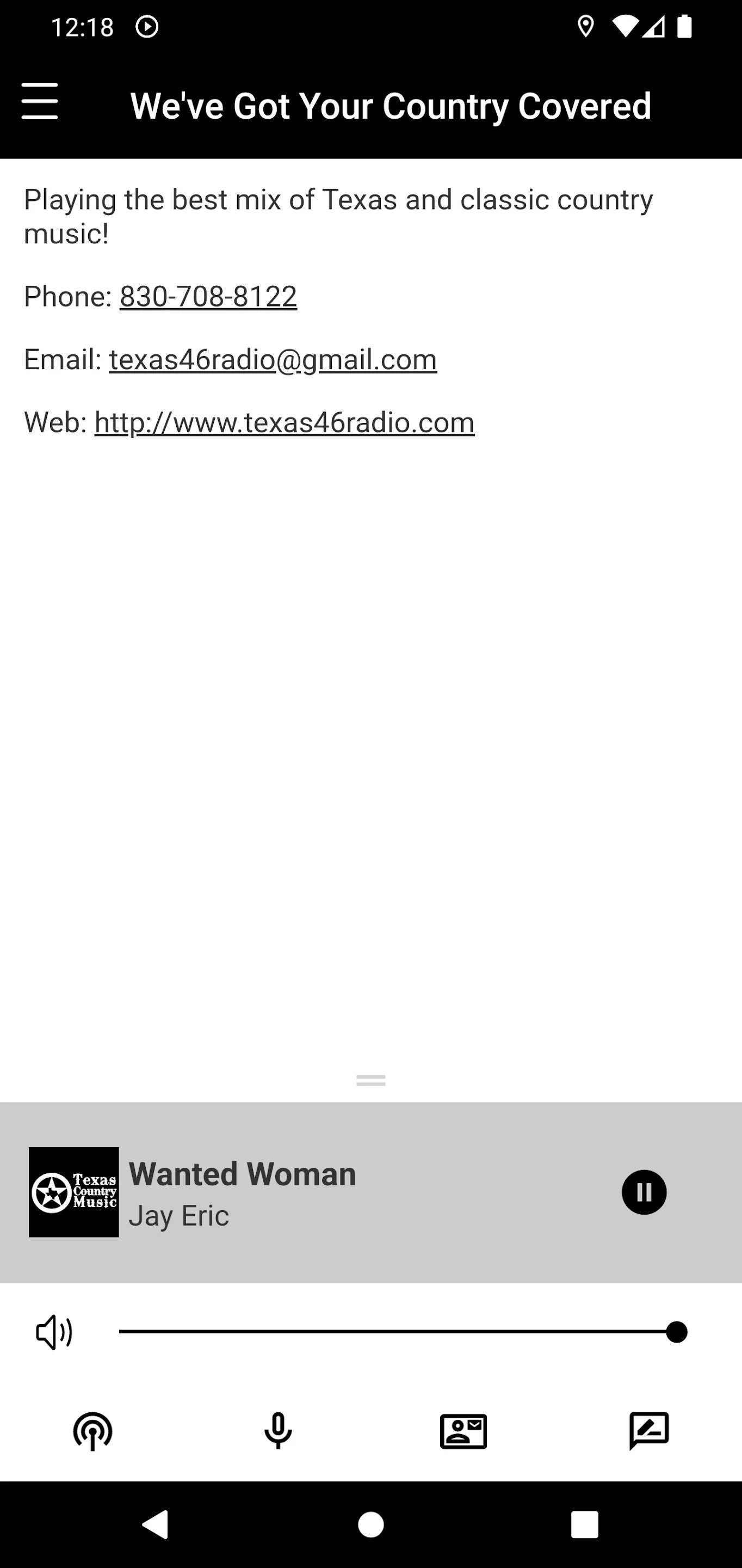 Texas 46 Radio | Indus Appstore | Screenshot