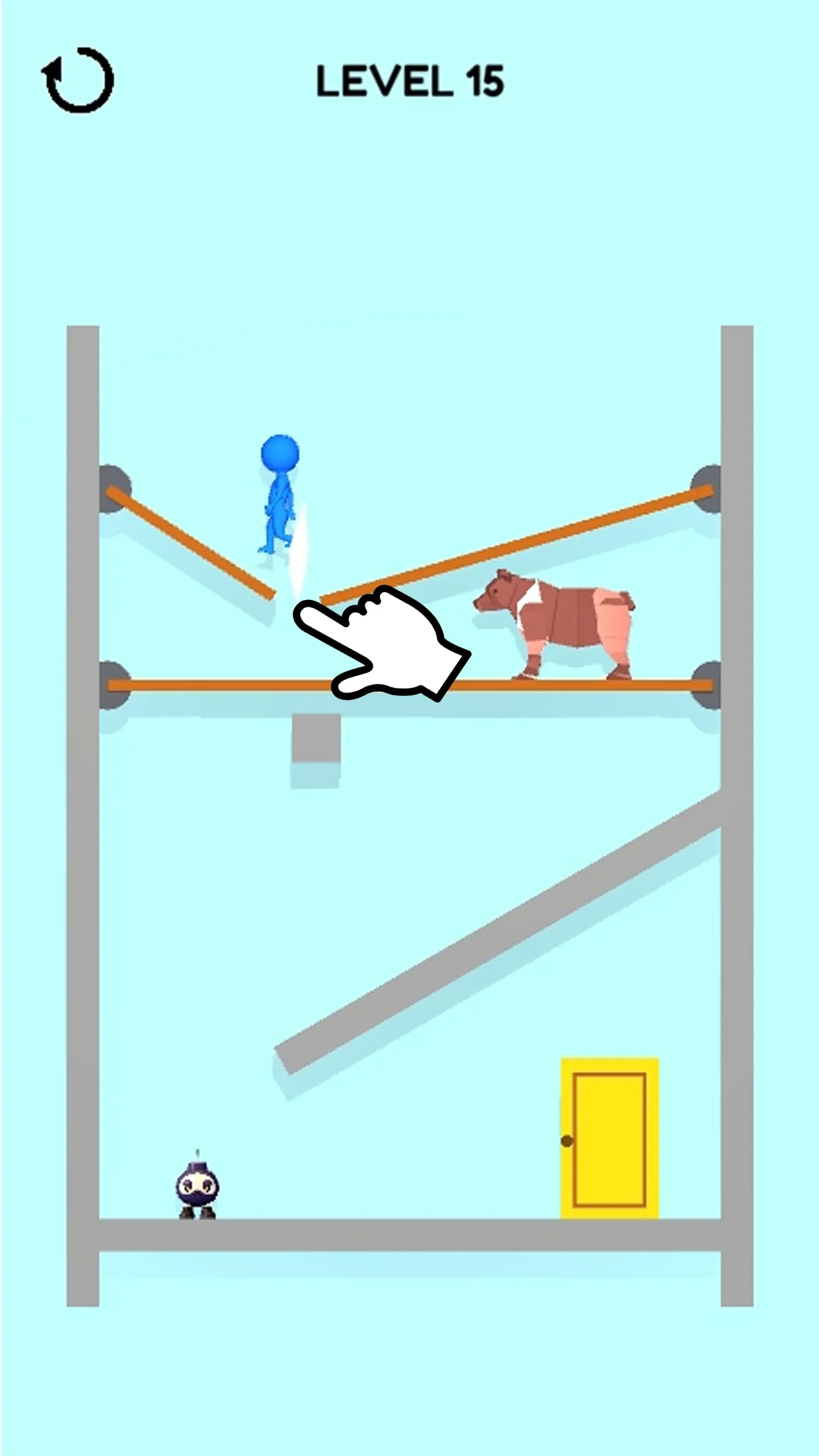 Cut the board - Stickman Riddl | Indus Appstore | Screenshot