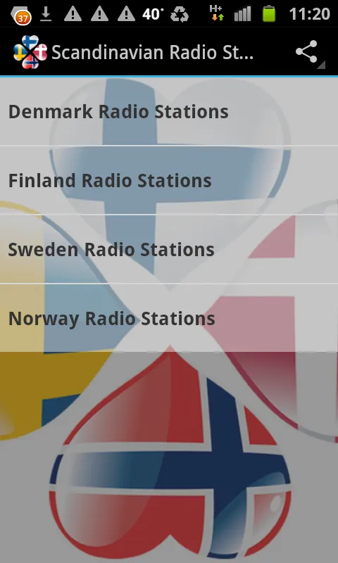 Scandinavian Radio Stations | Indus Appstore | Screenshot