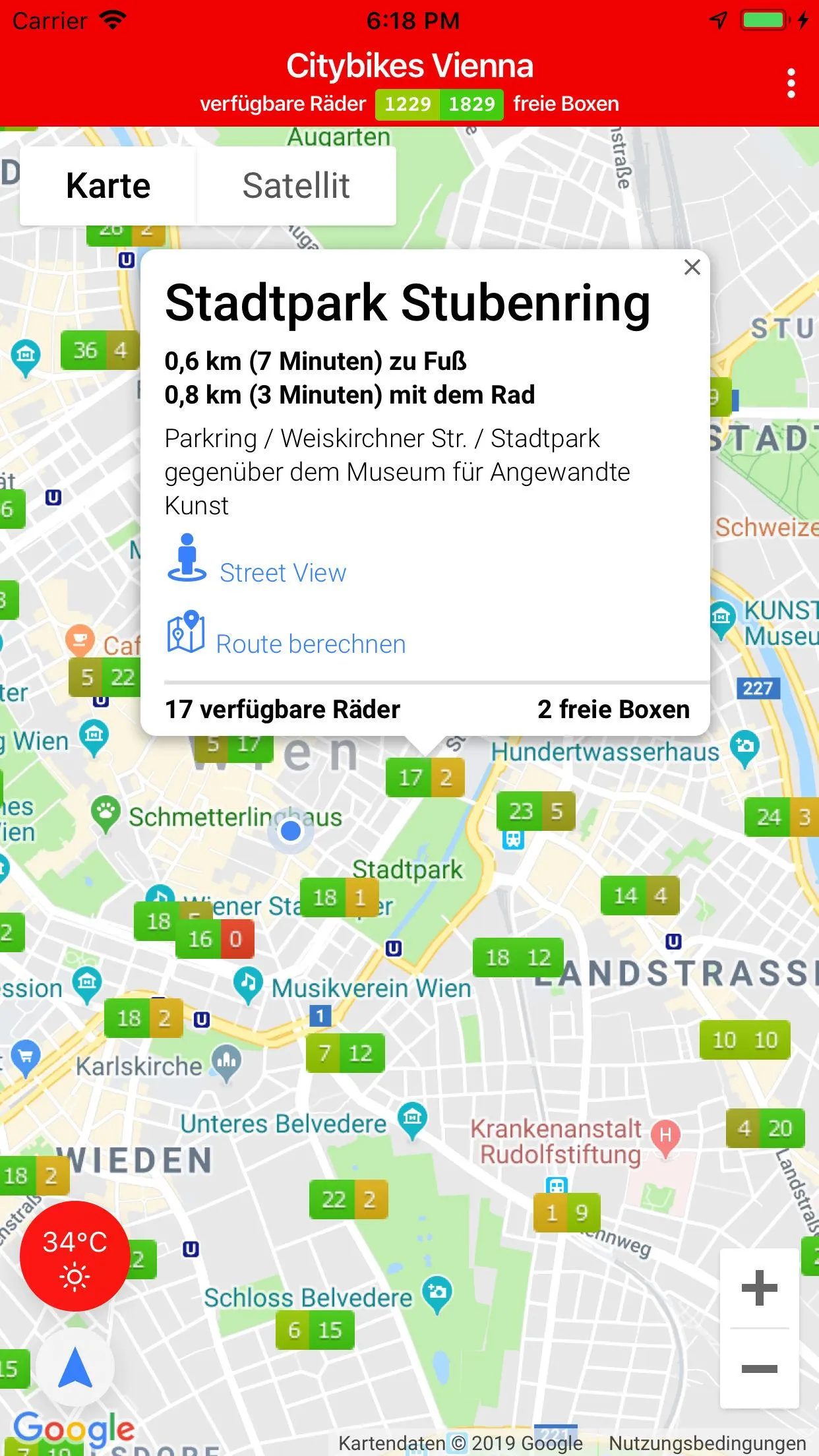 Citybikes Vienna | Indus Appstore | Screenshot