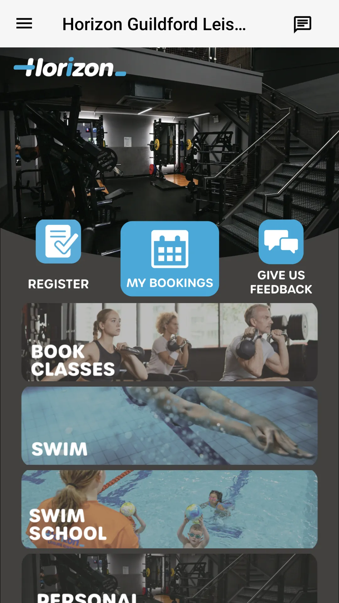 Horizon Leisure Centres | Indus Appstore | Screenshot