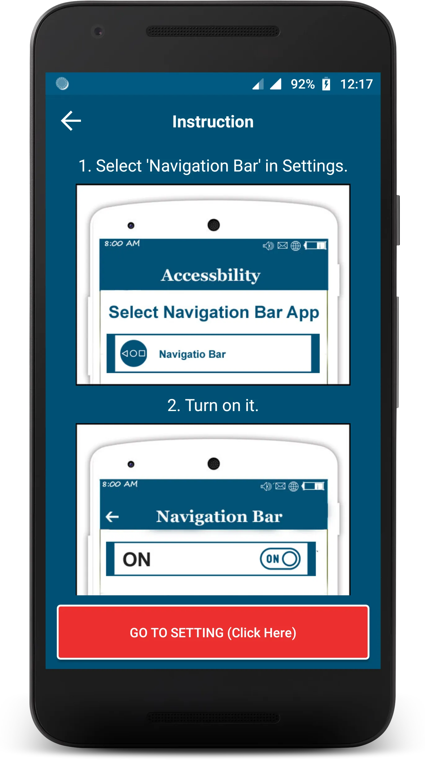 Navigation Bar for Android | Indus Appstore | Screenshot