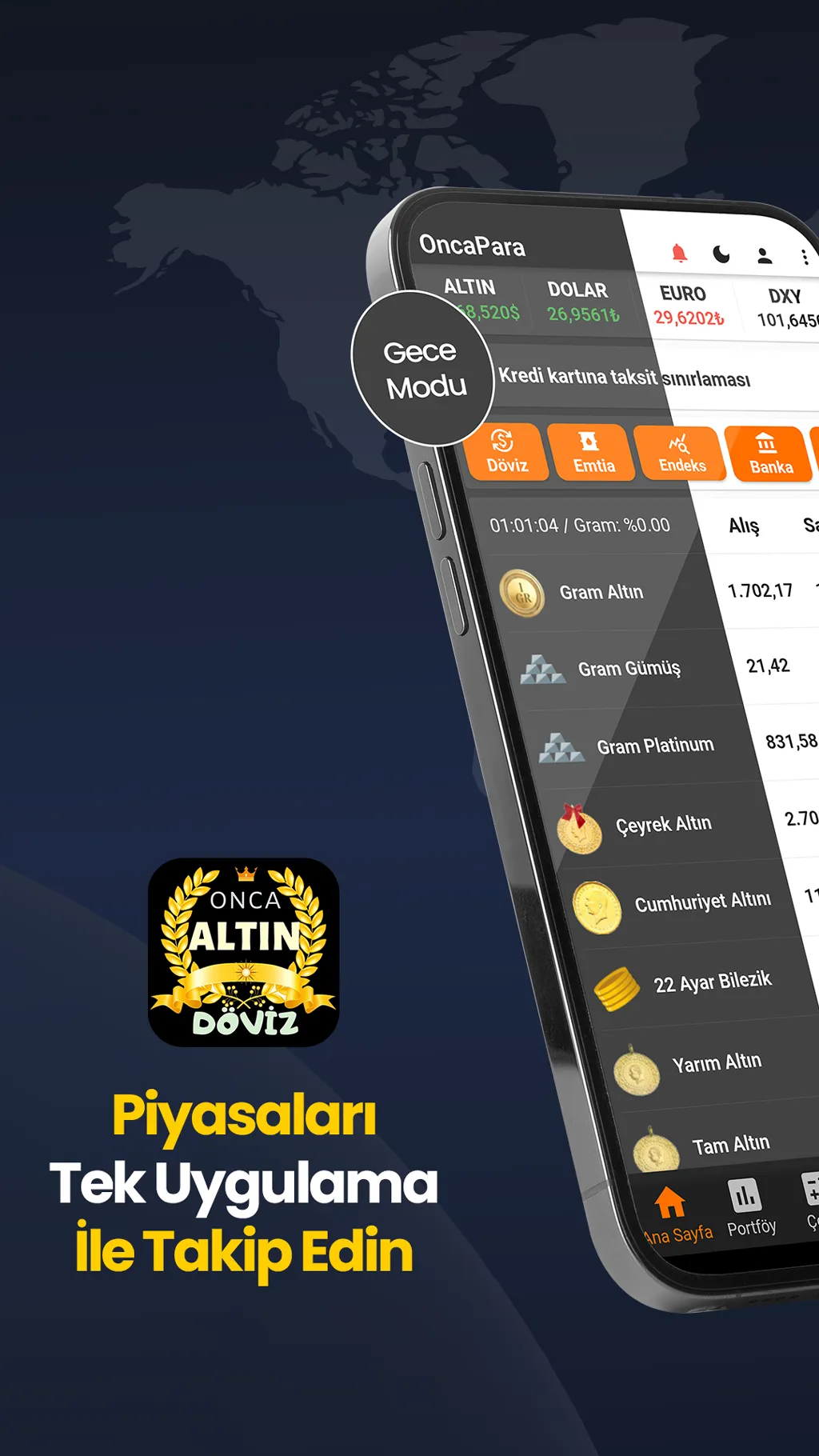 Altın Fiyatları ve Canlı Döviz | Indus Appstore | Screenshot