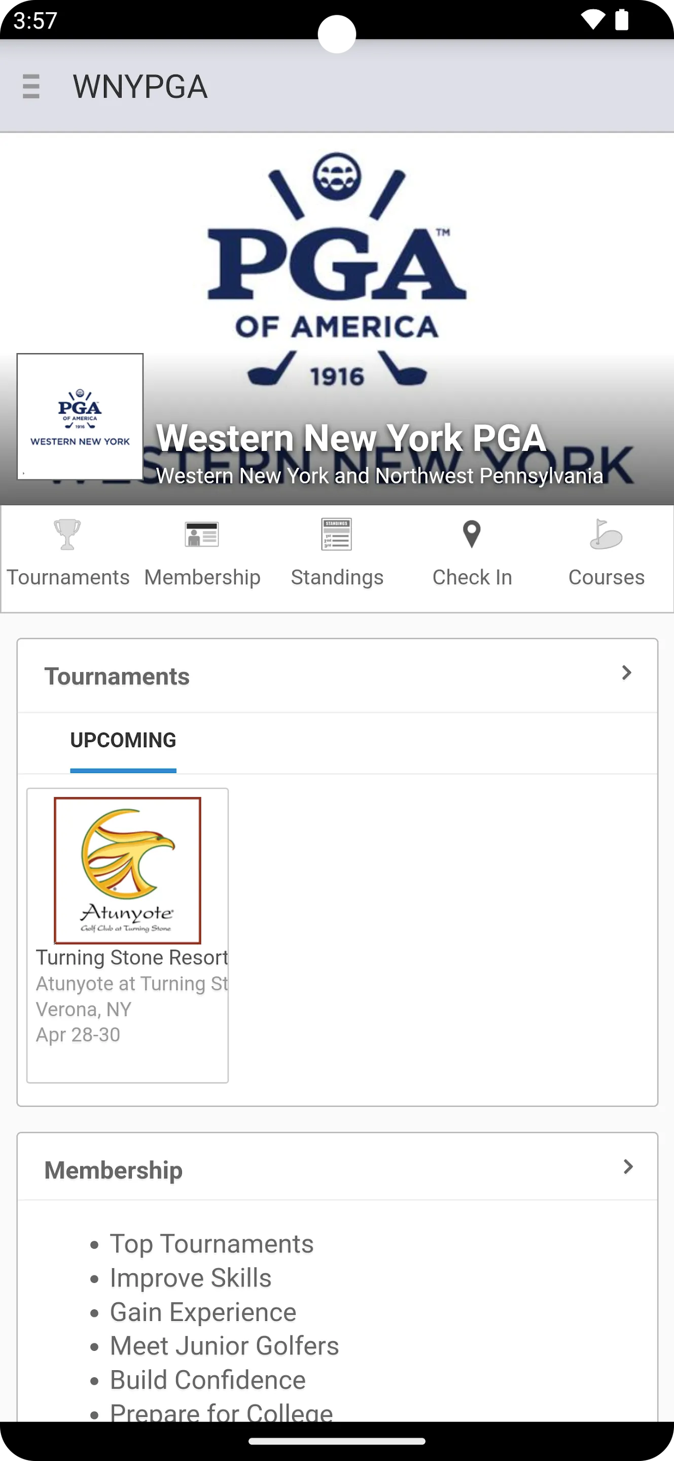 Western New York PGA | Indus Appstore | Screenshot