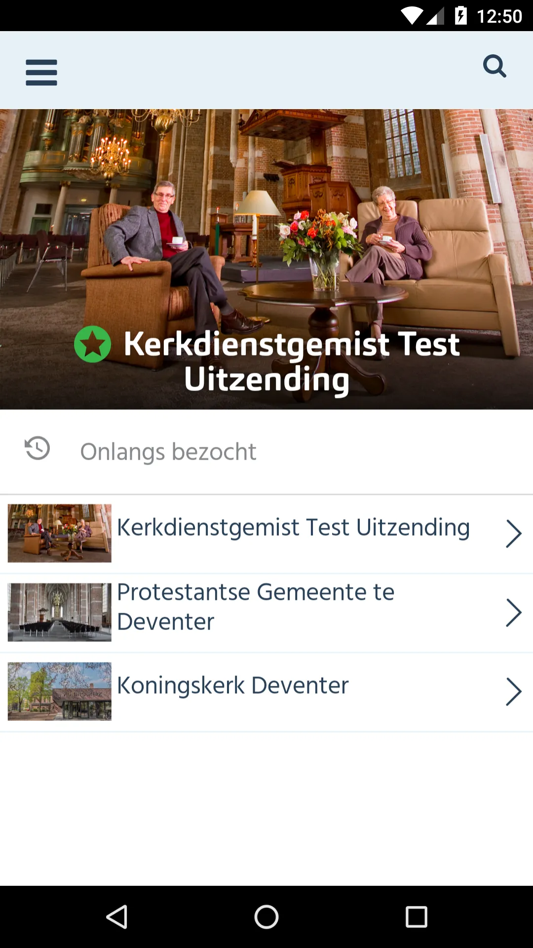 Kerkdienst Gemist | Indus Appstore | Screenshot