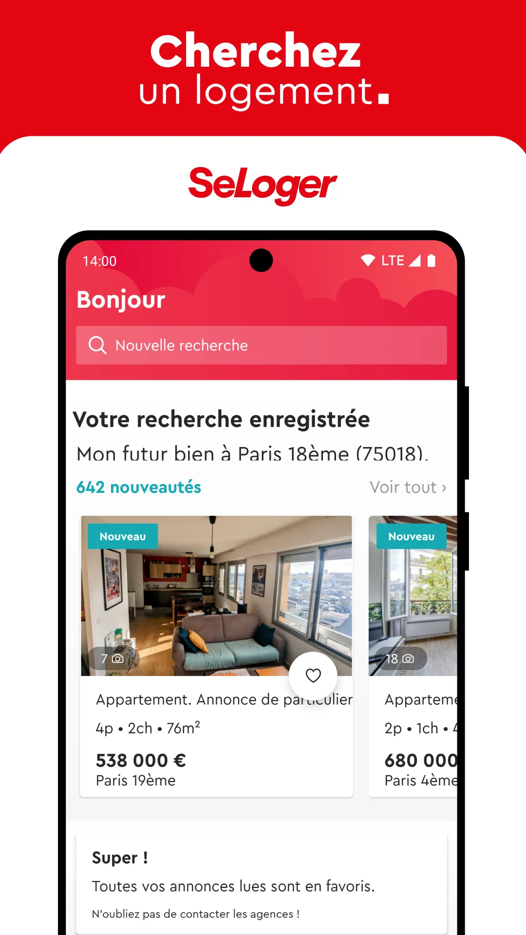 SeLoger annonces immobilières | Indus Appstore | Screenshot