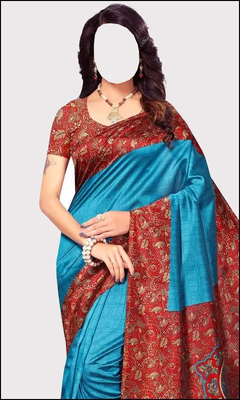 Fashion Women Saree Photo Suit | Indus Appstore | Screenshot