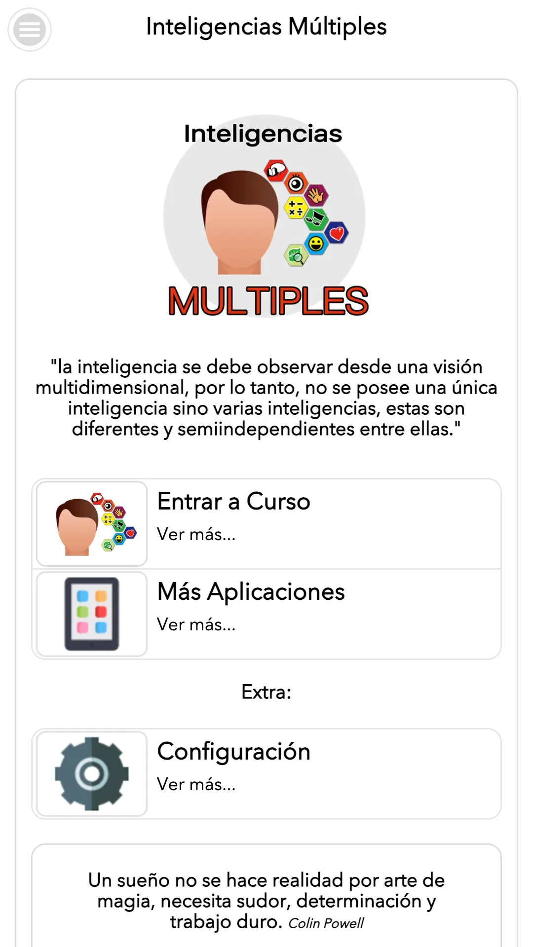 Inteligencias Múltiples | Indus Appstore | Screenshot