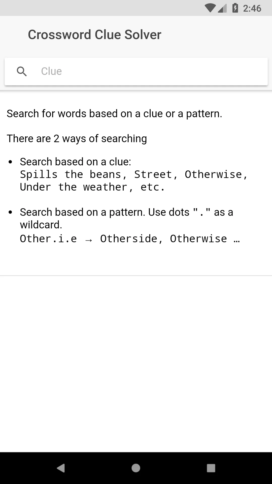 Crossword Clue Solver | Indus Appstore | Screenshot