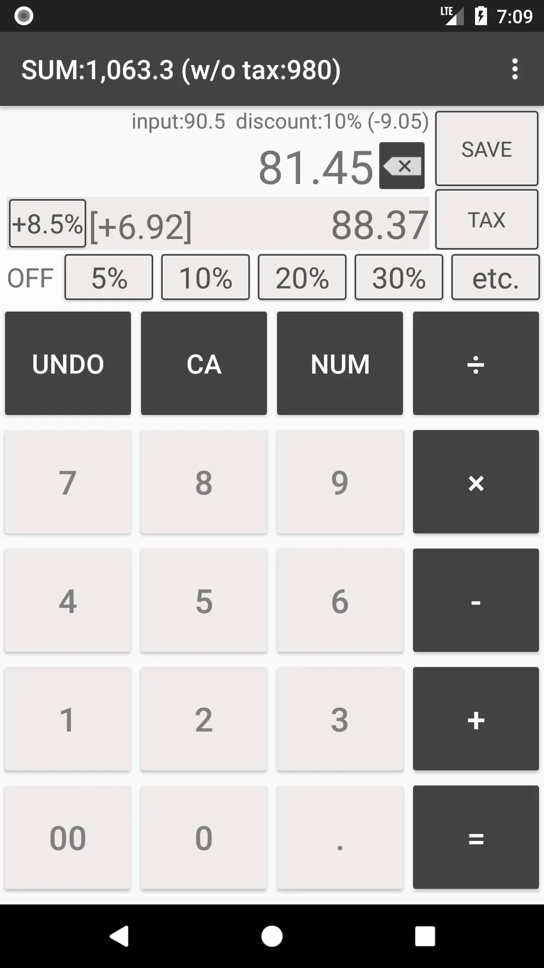 Discount Sales Tax Calculator | Indus Appstore | Screenshot