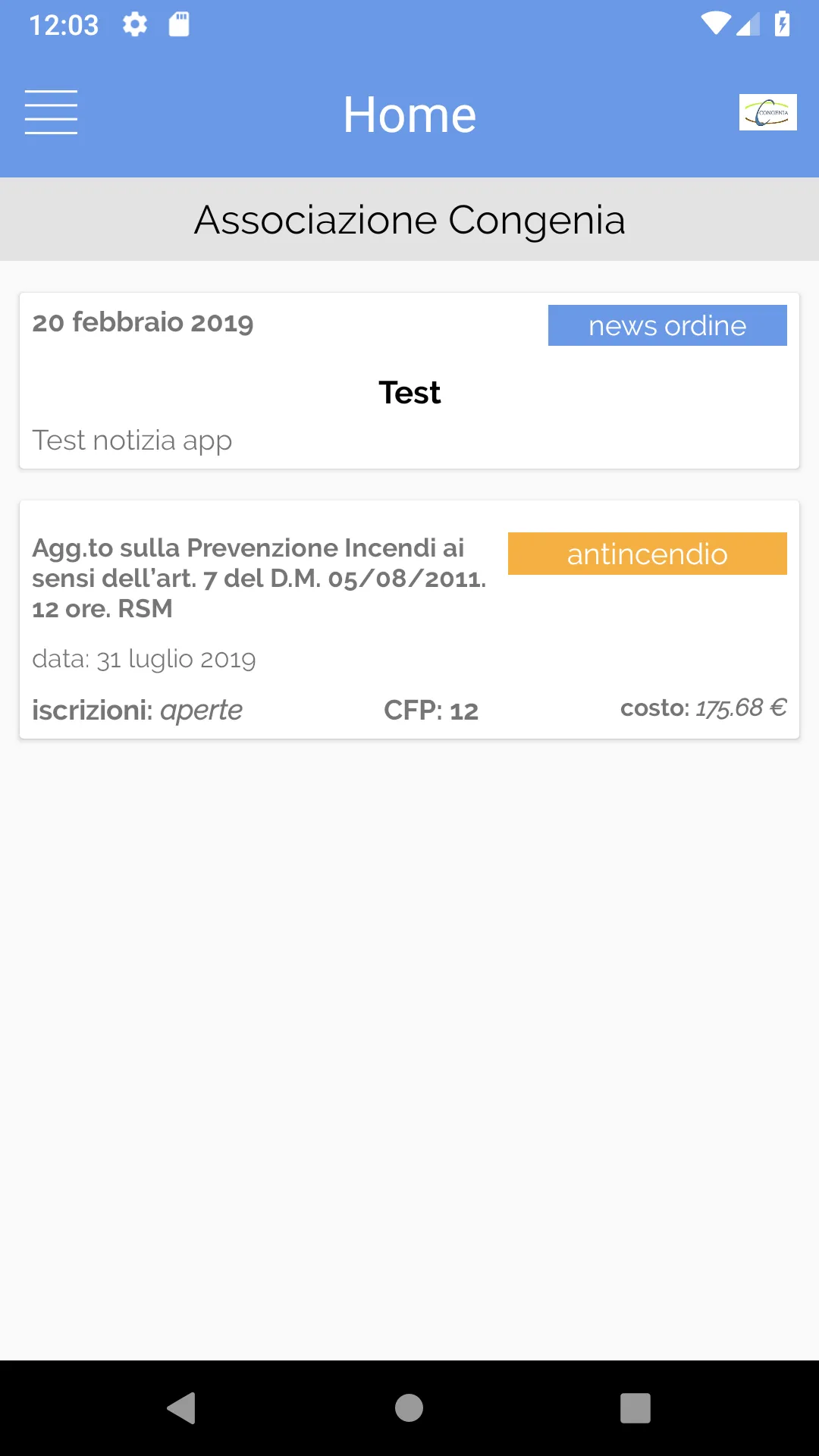 Associazione Congenia | Indus Appstore | Screenshot