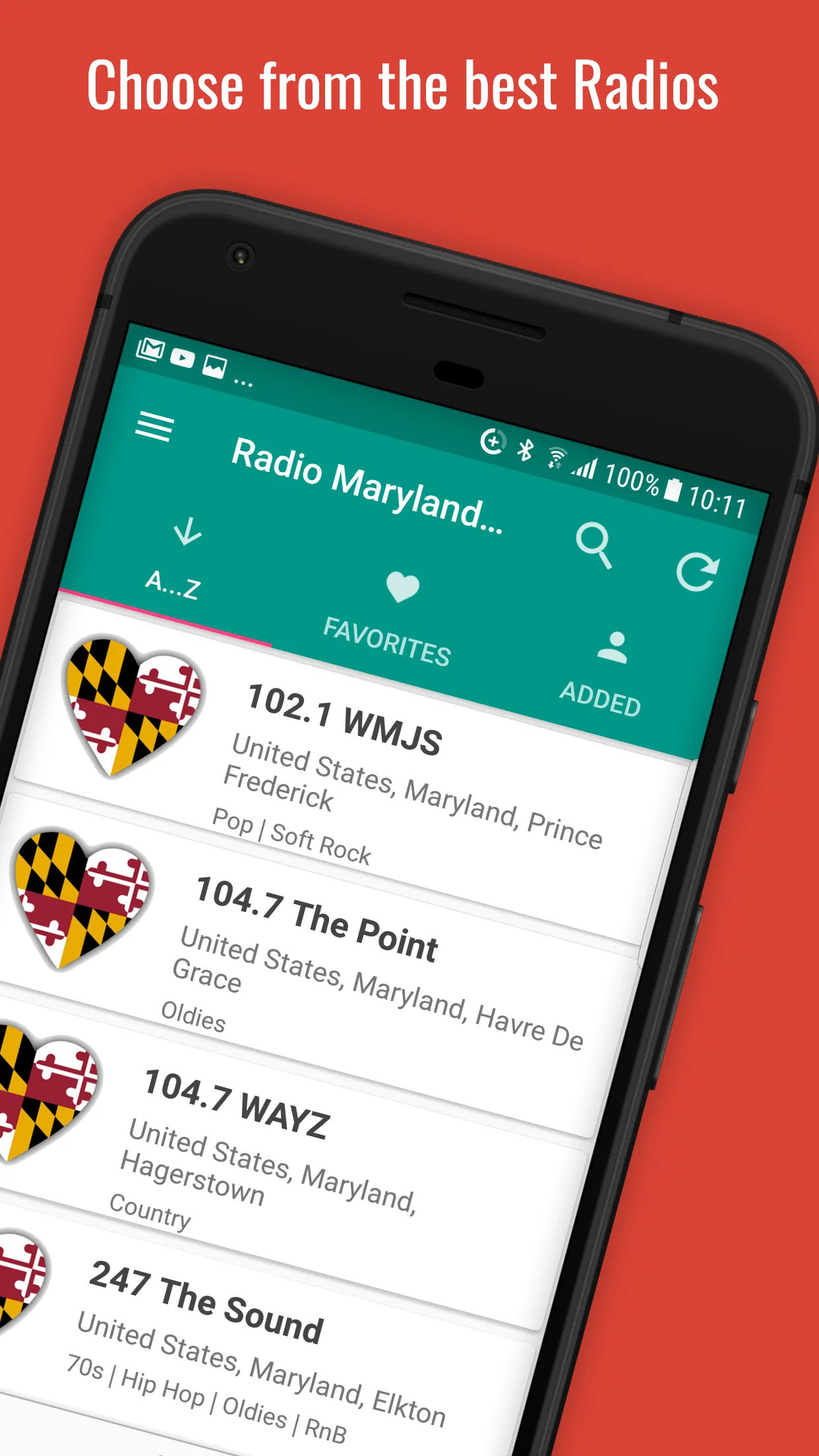 Maryland Radio Stations | Indus Appstore | Screenshot